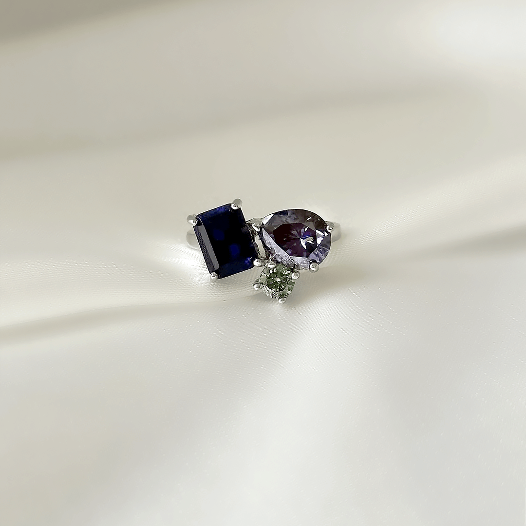 Andromeda Three-Stone Ring
