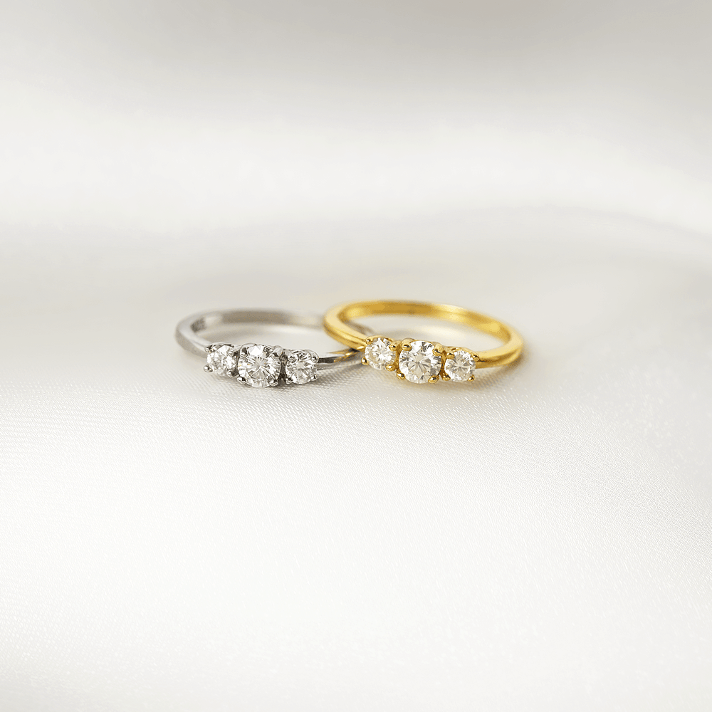 Astra Three-Stone Promise Ring
