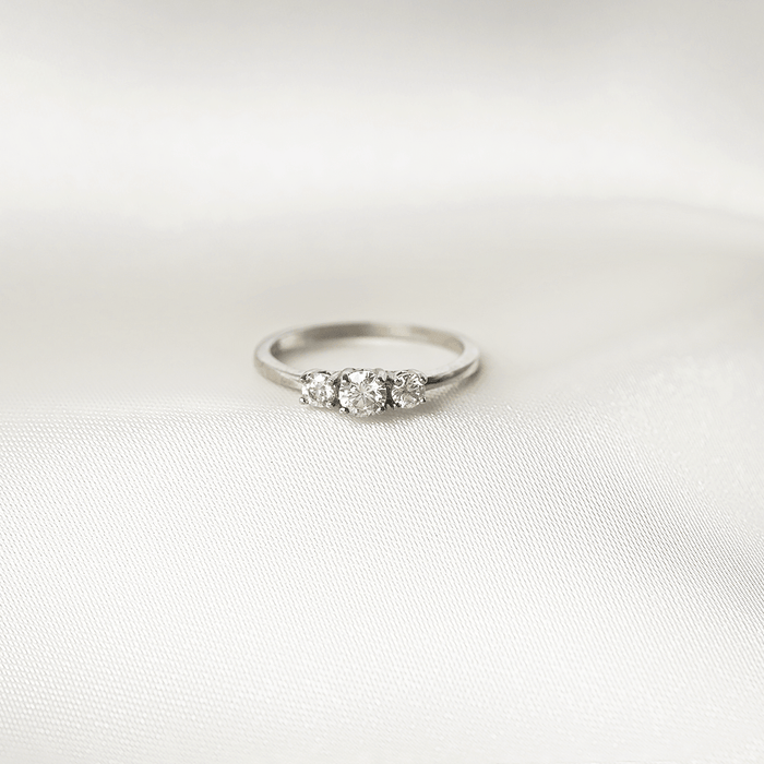 Astra Three-Stone Promise Ring