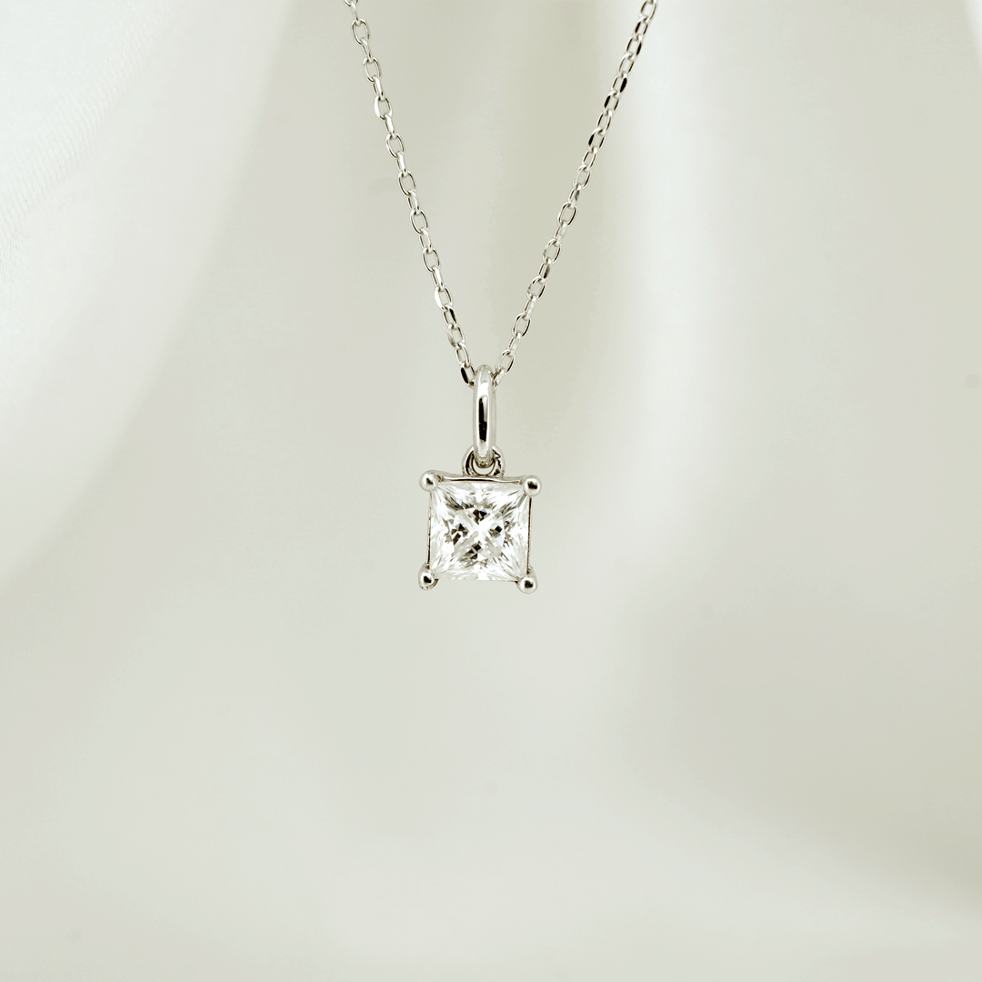 Aurora Princess Cut Necklace