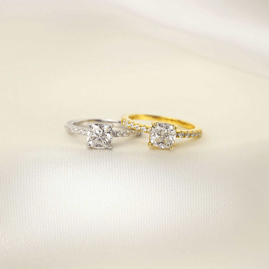 Cushion Pavé Ring