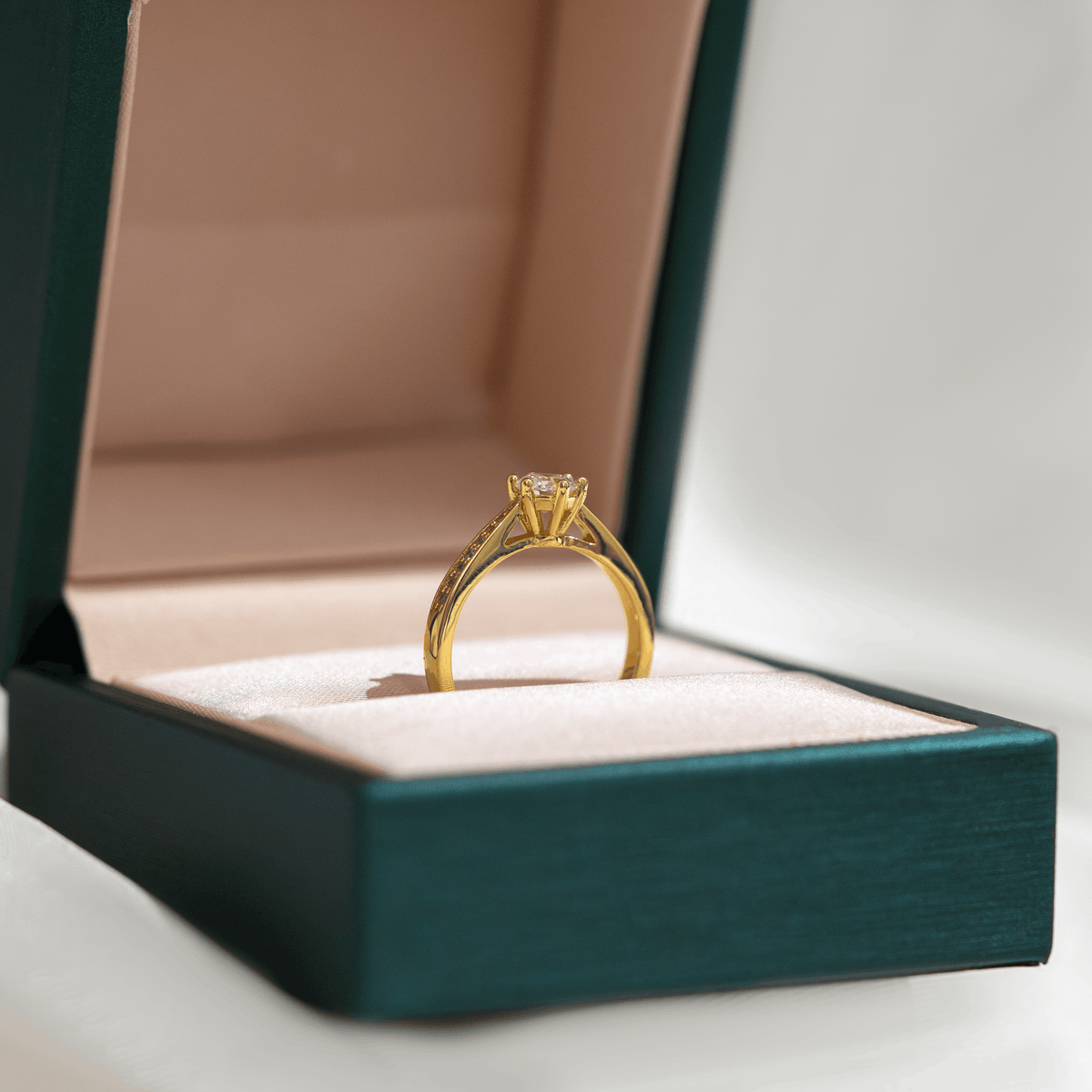 Aveline Cathedral Pavé Ring (Diamond)