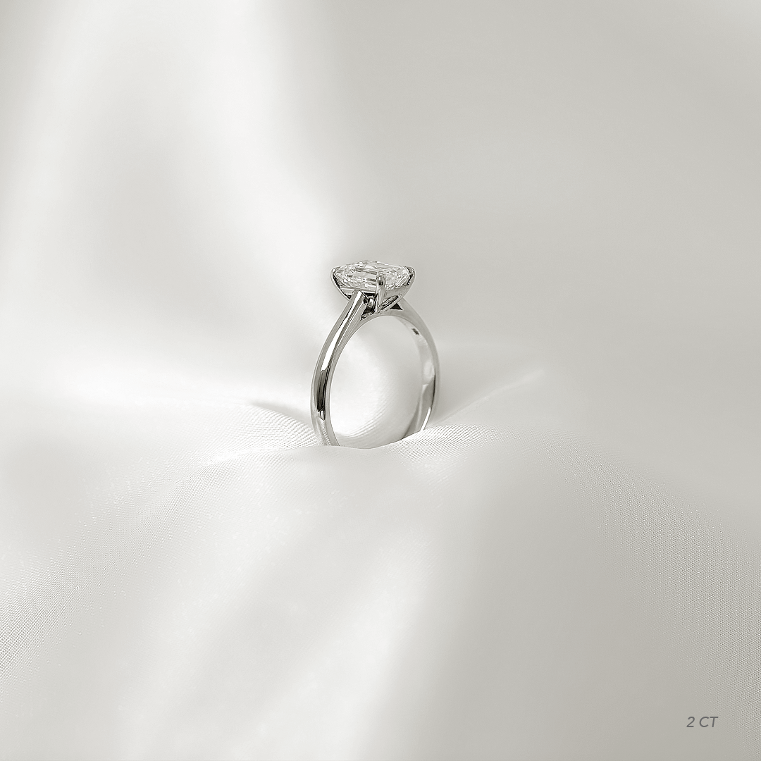 Emerald Solitaire Ring