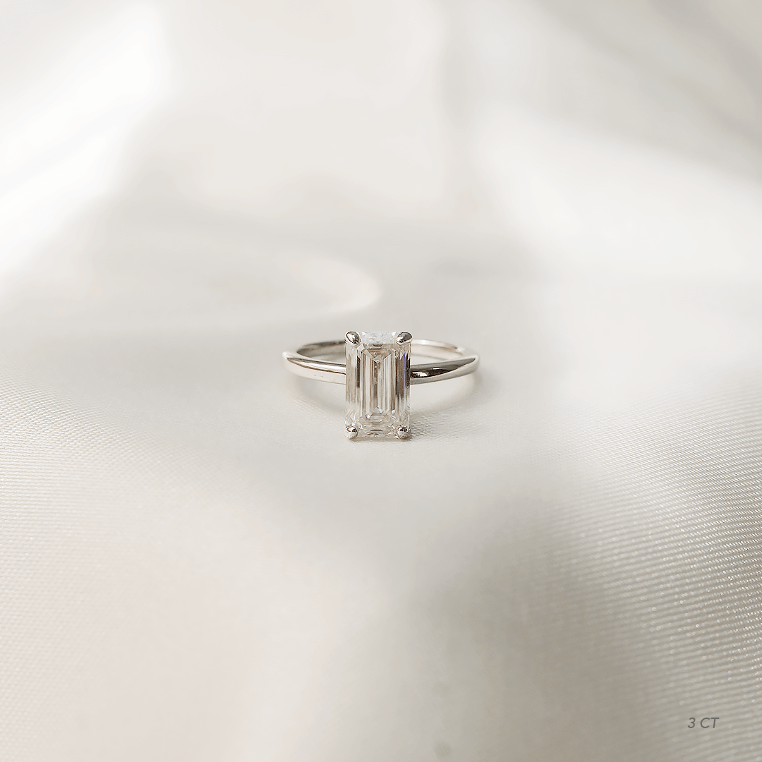 Emerald Solitaire Ring