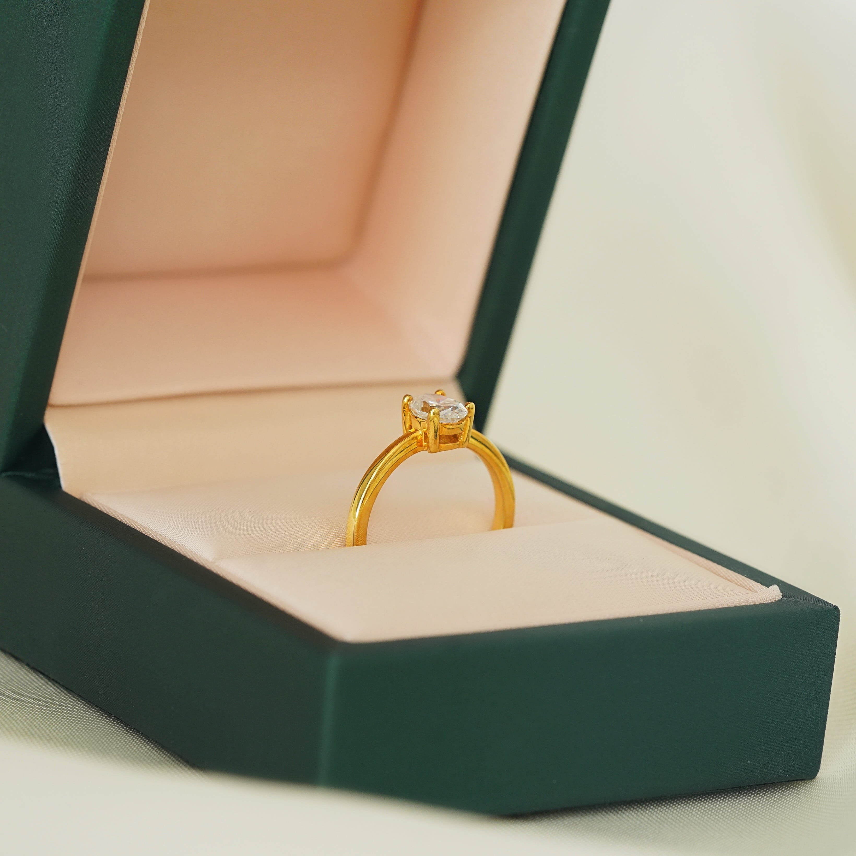 Oval Cut Solitaire Ring