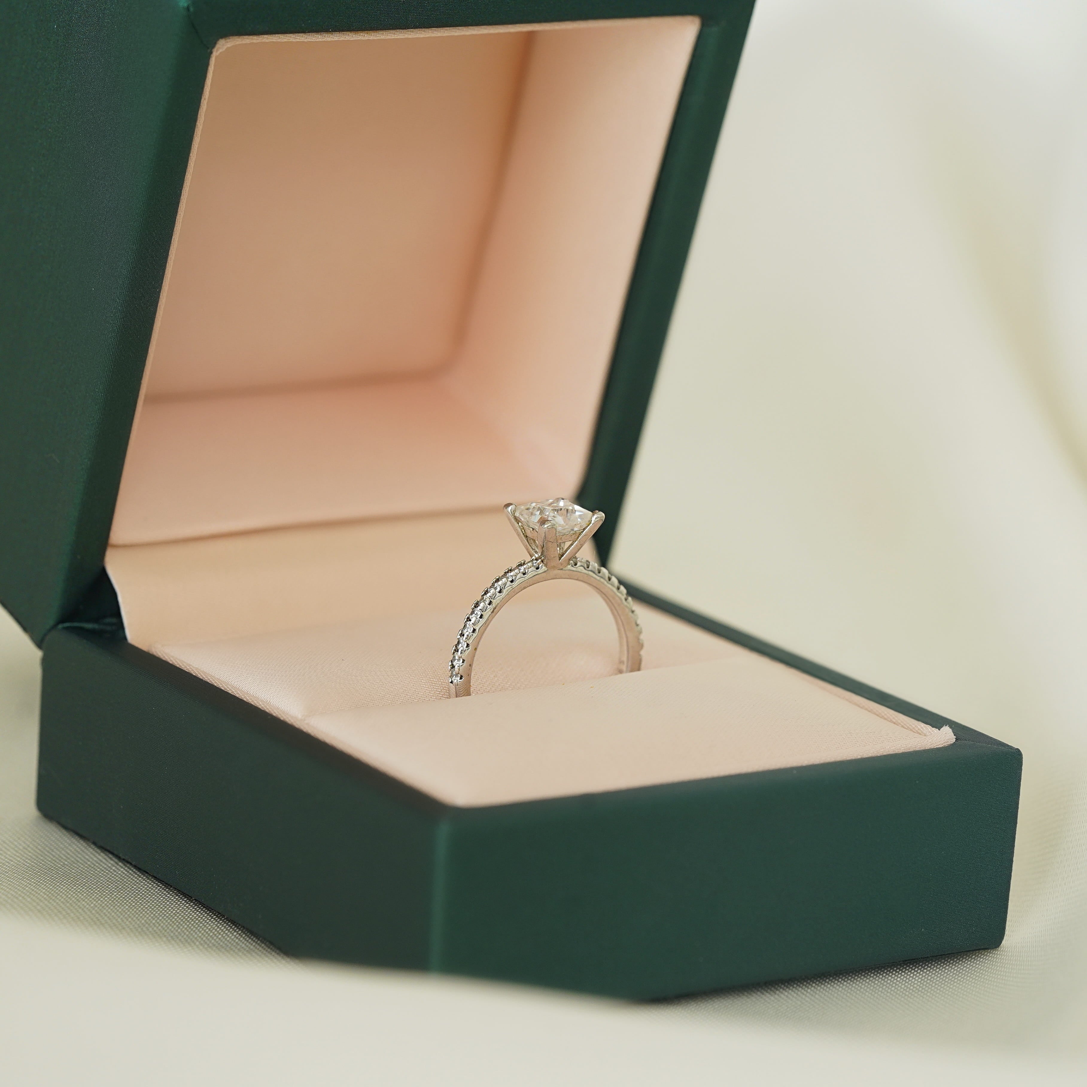 Princess Pavé Setting Ring