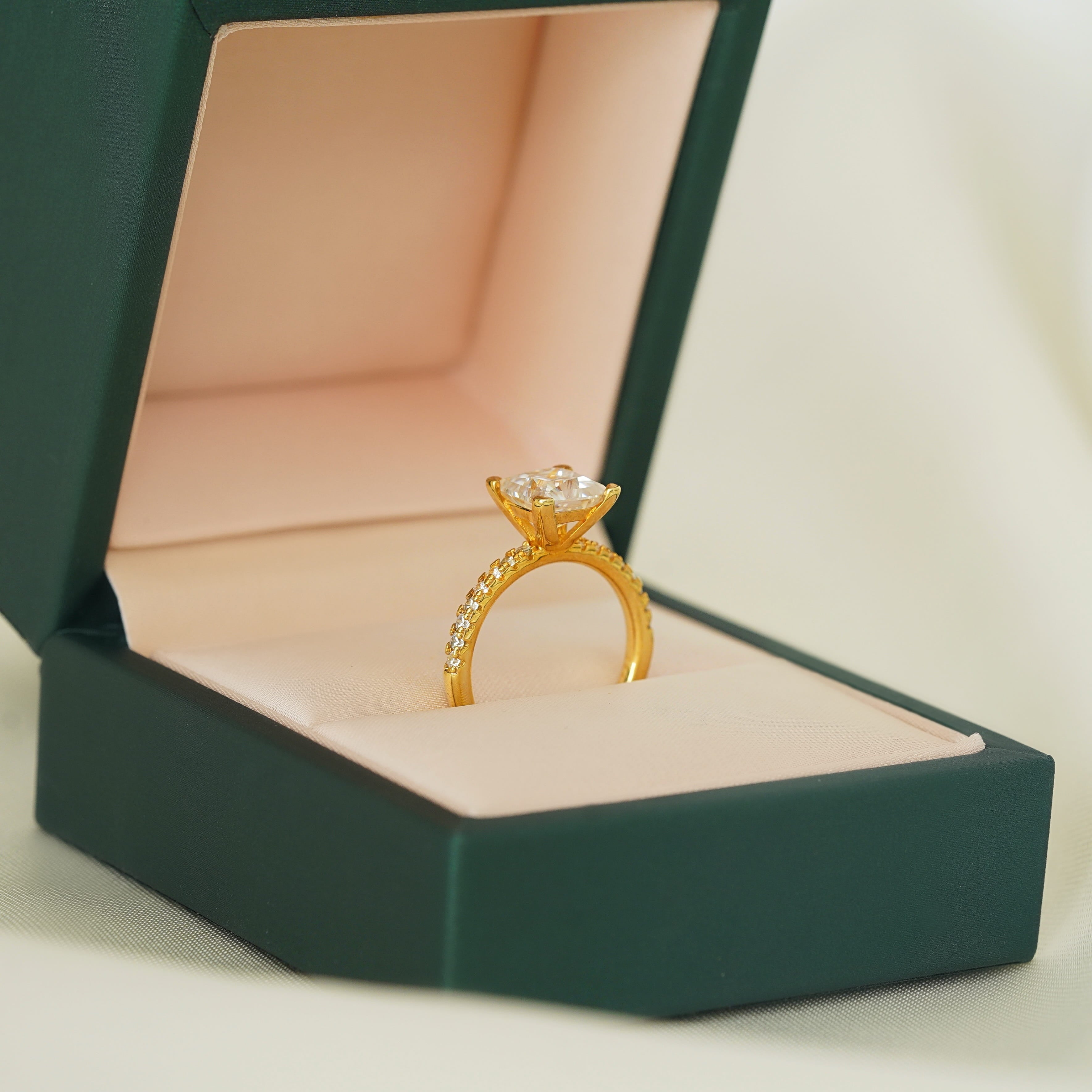 Princess Pavé Setting Ring