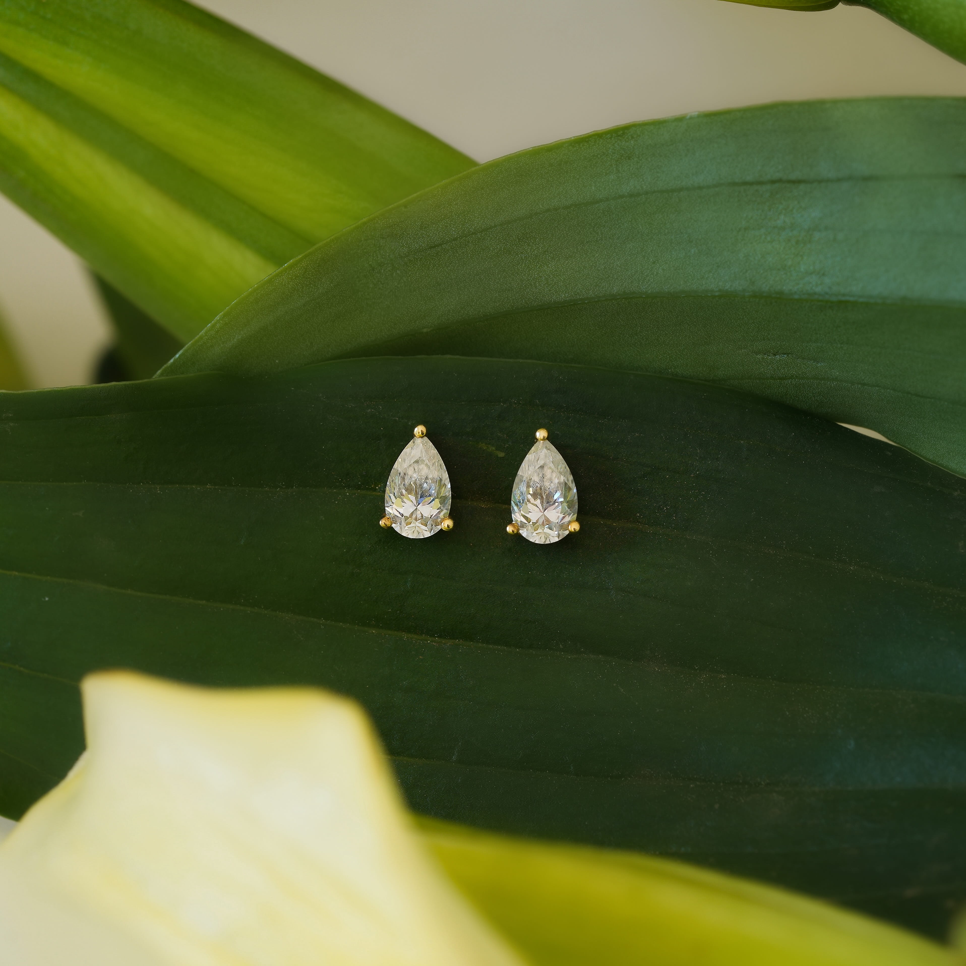 Talia Pear Stud Earrings