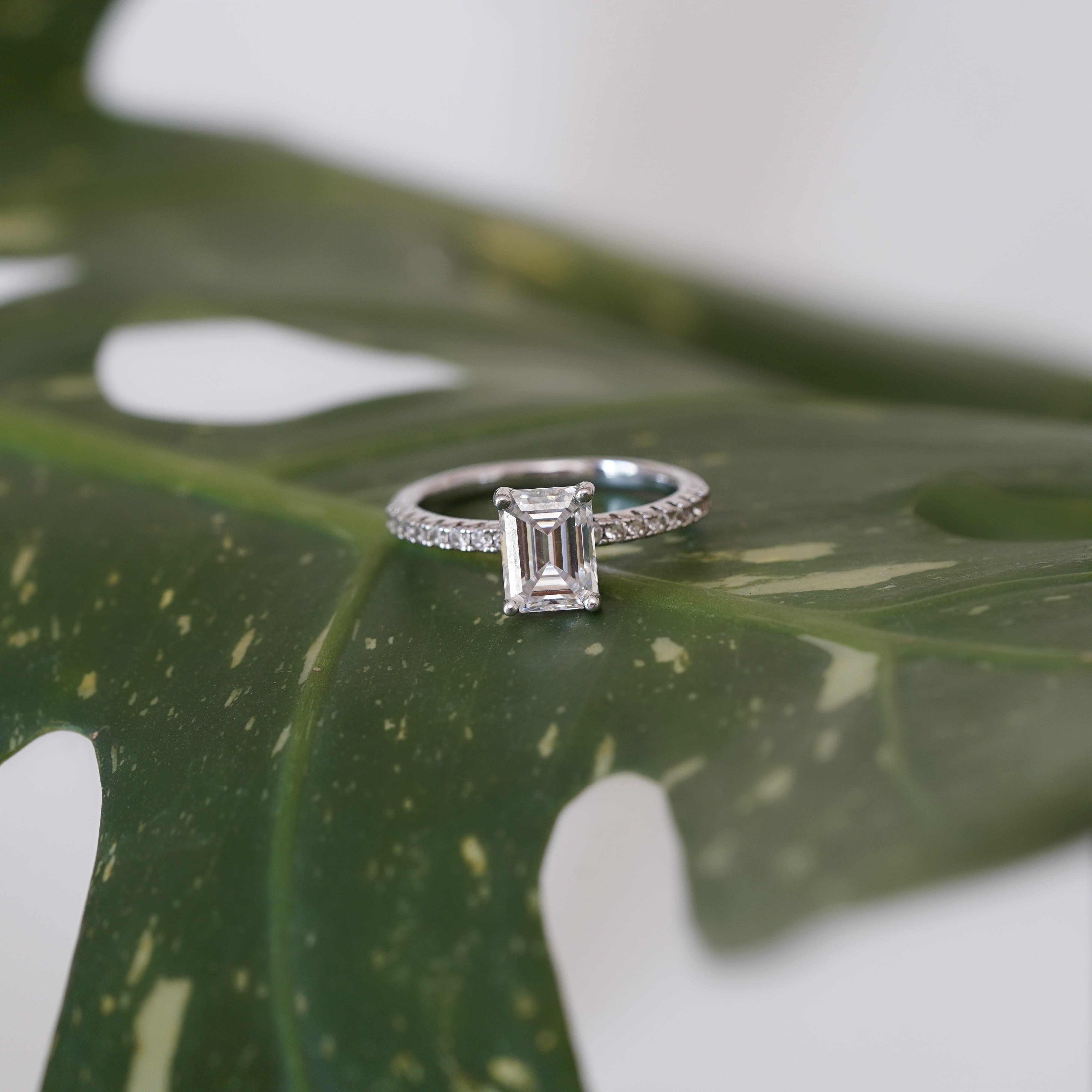 Emerald Pavé Ring
