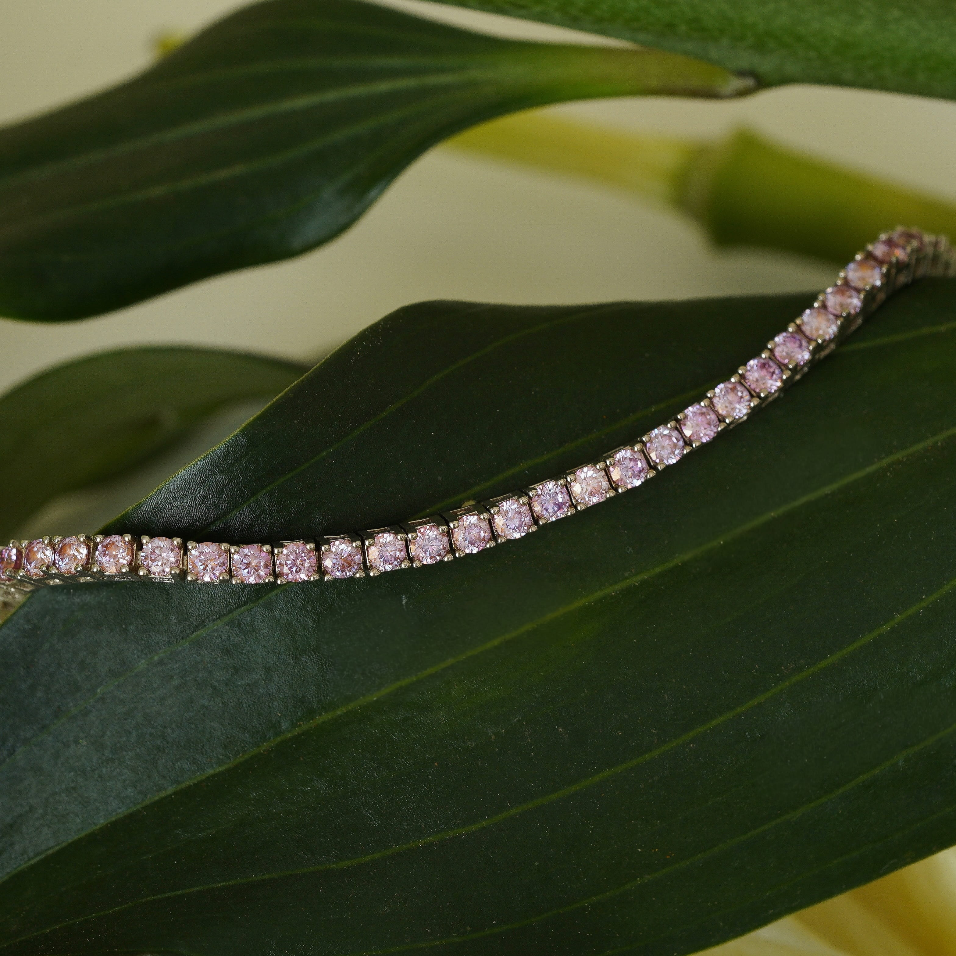 Pink Tennis Bracelet