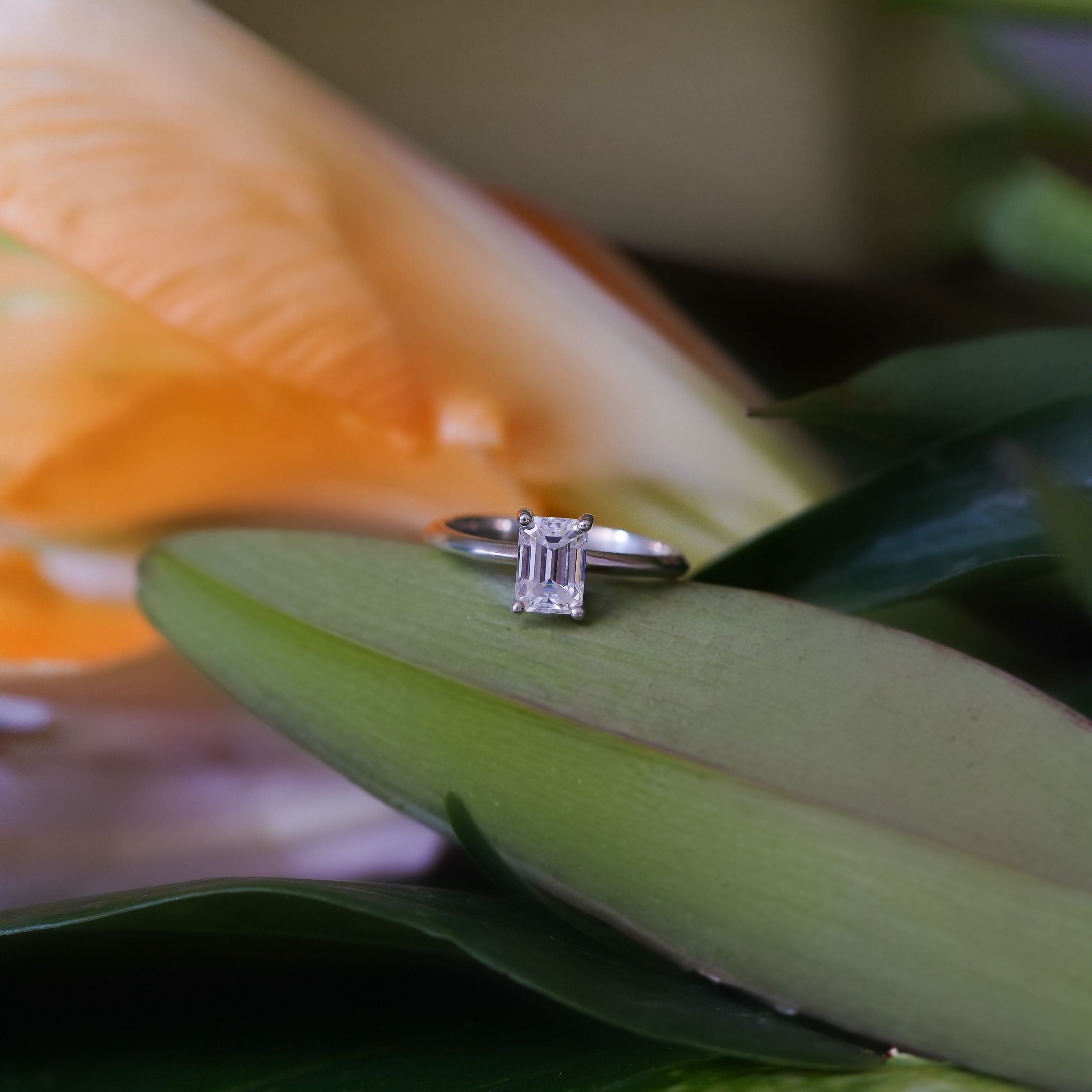 Emerald Solitaire Ring
