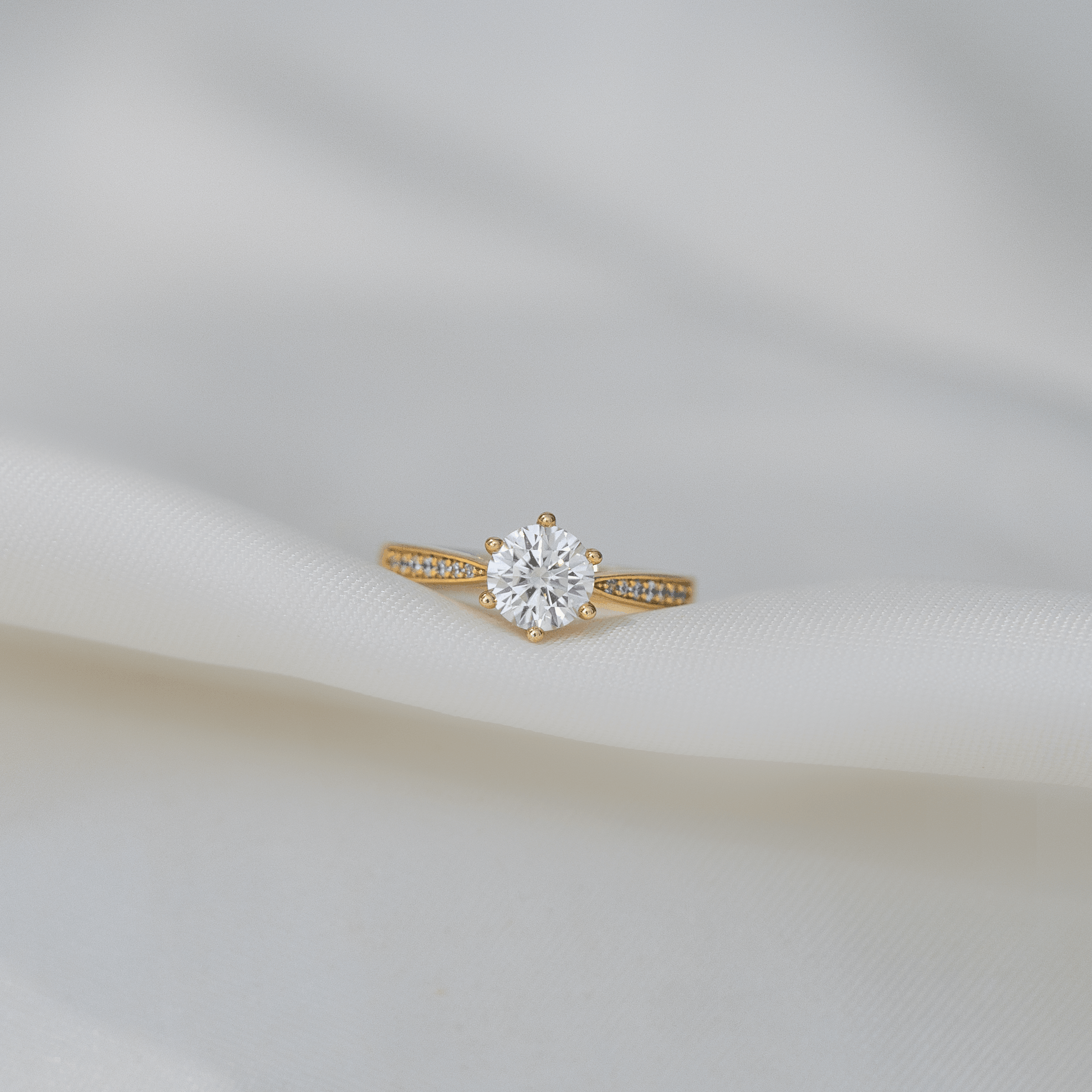 Aveline Cathedral Pavé Ring