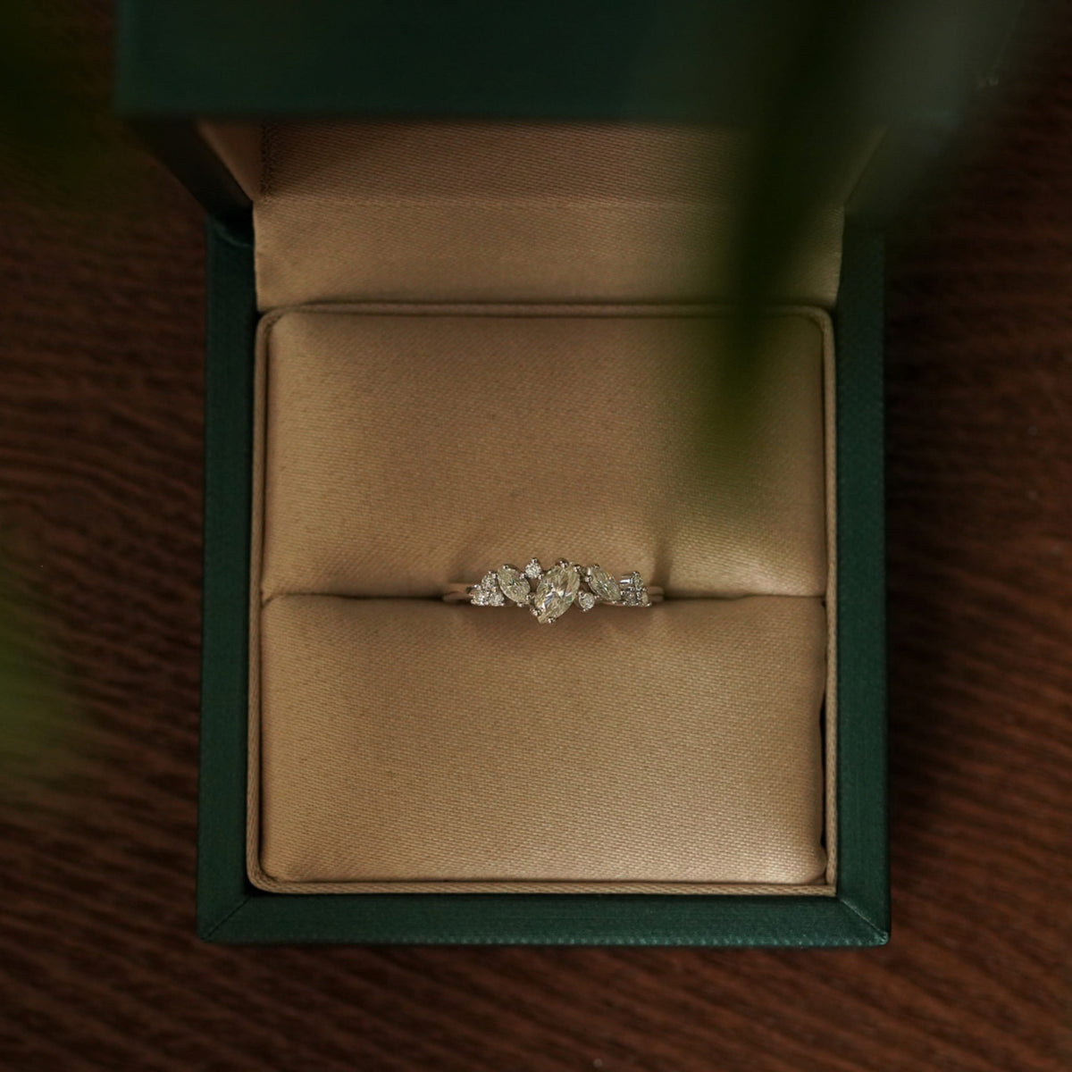 Halley Marquise Half Eternity Ring