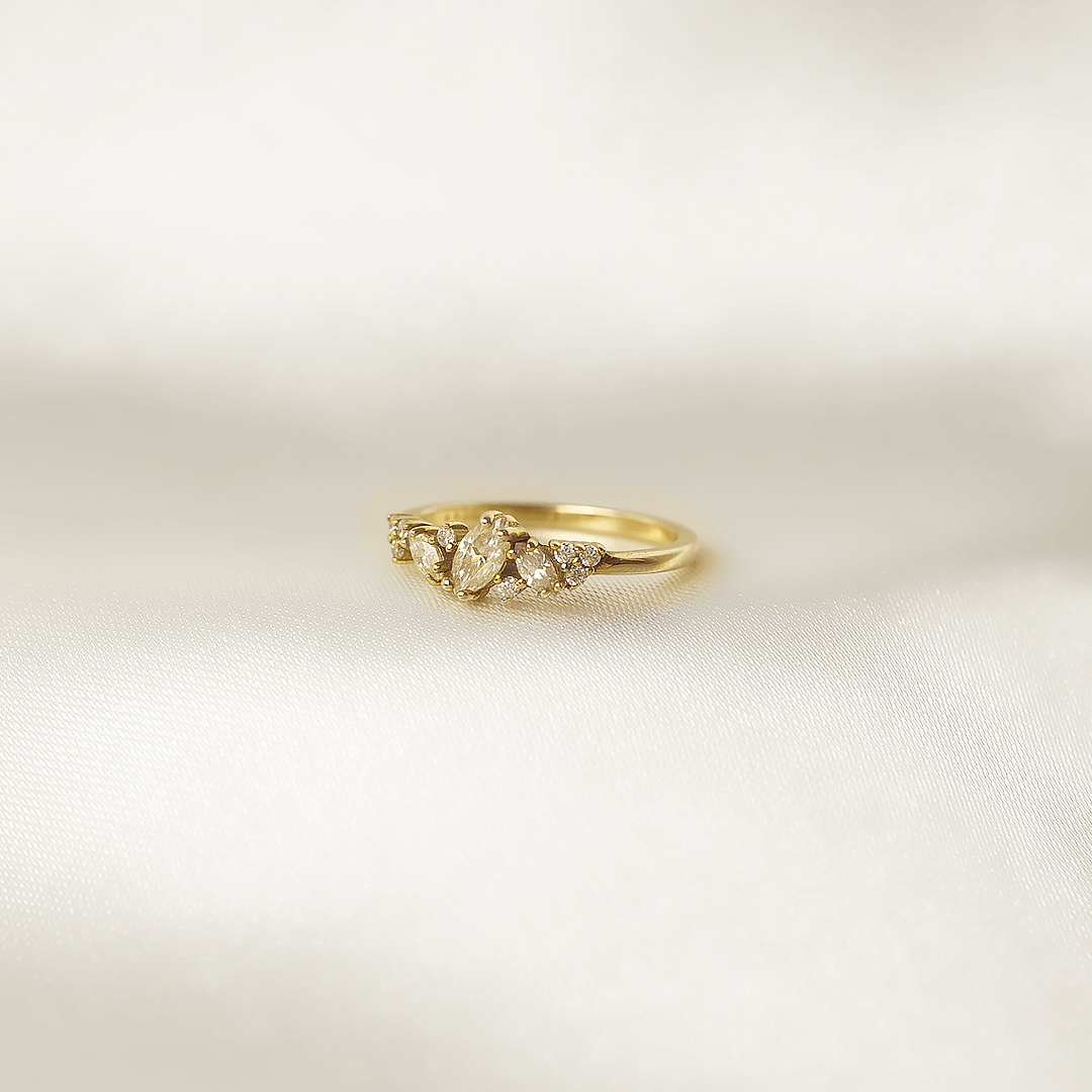 Halley Marquise Half Eternity