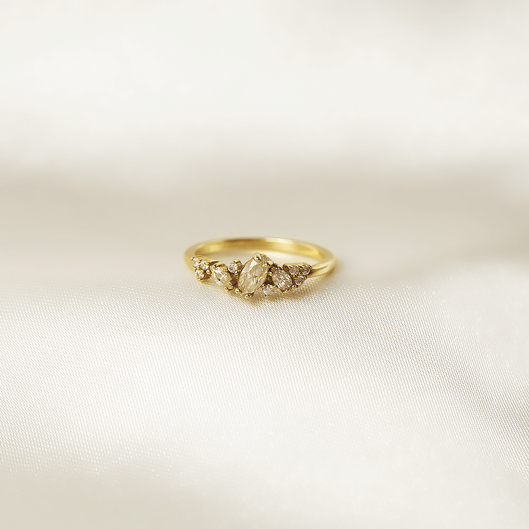 Halley Marquise Half Eternity