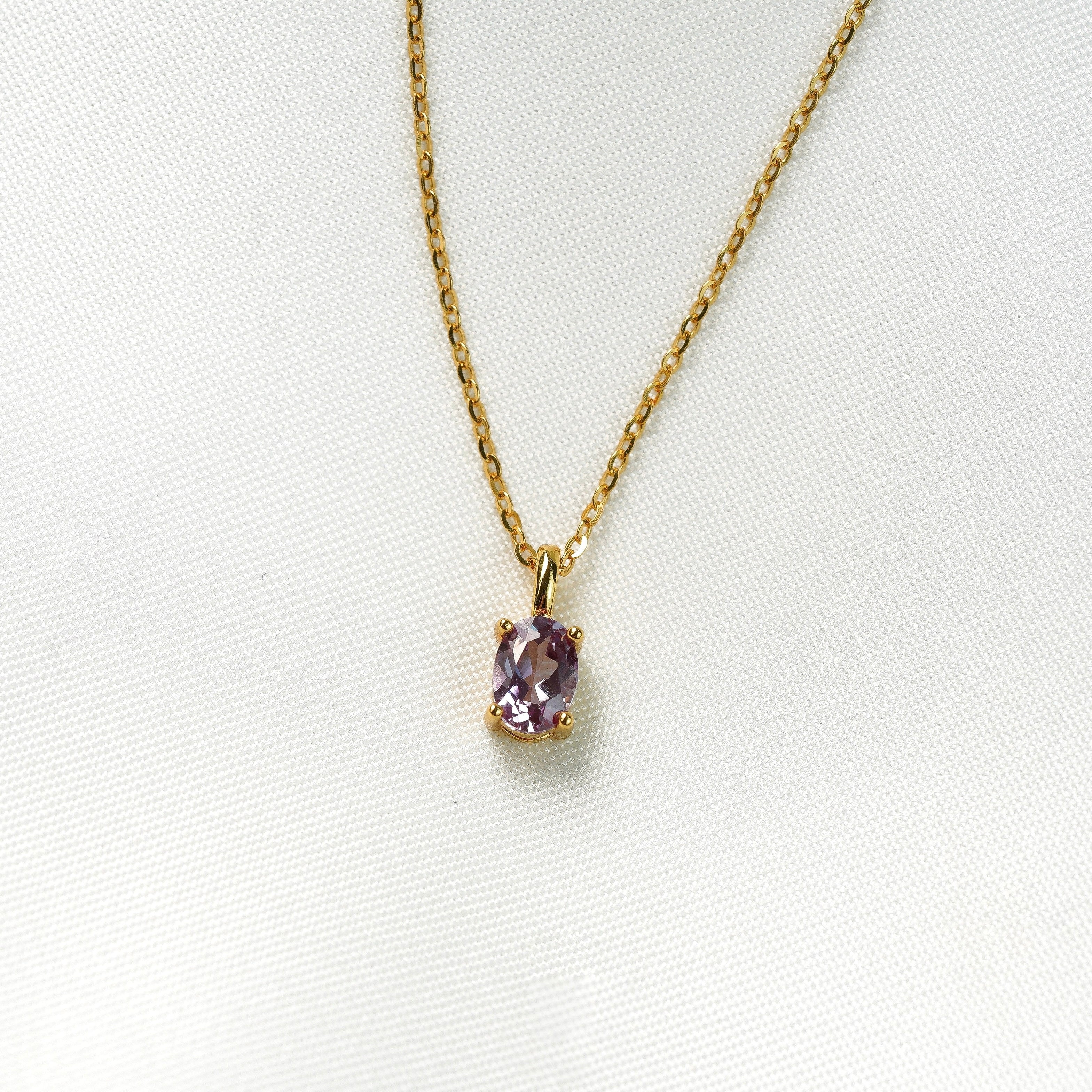 Ora Oval Necklace (Alexandrite)