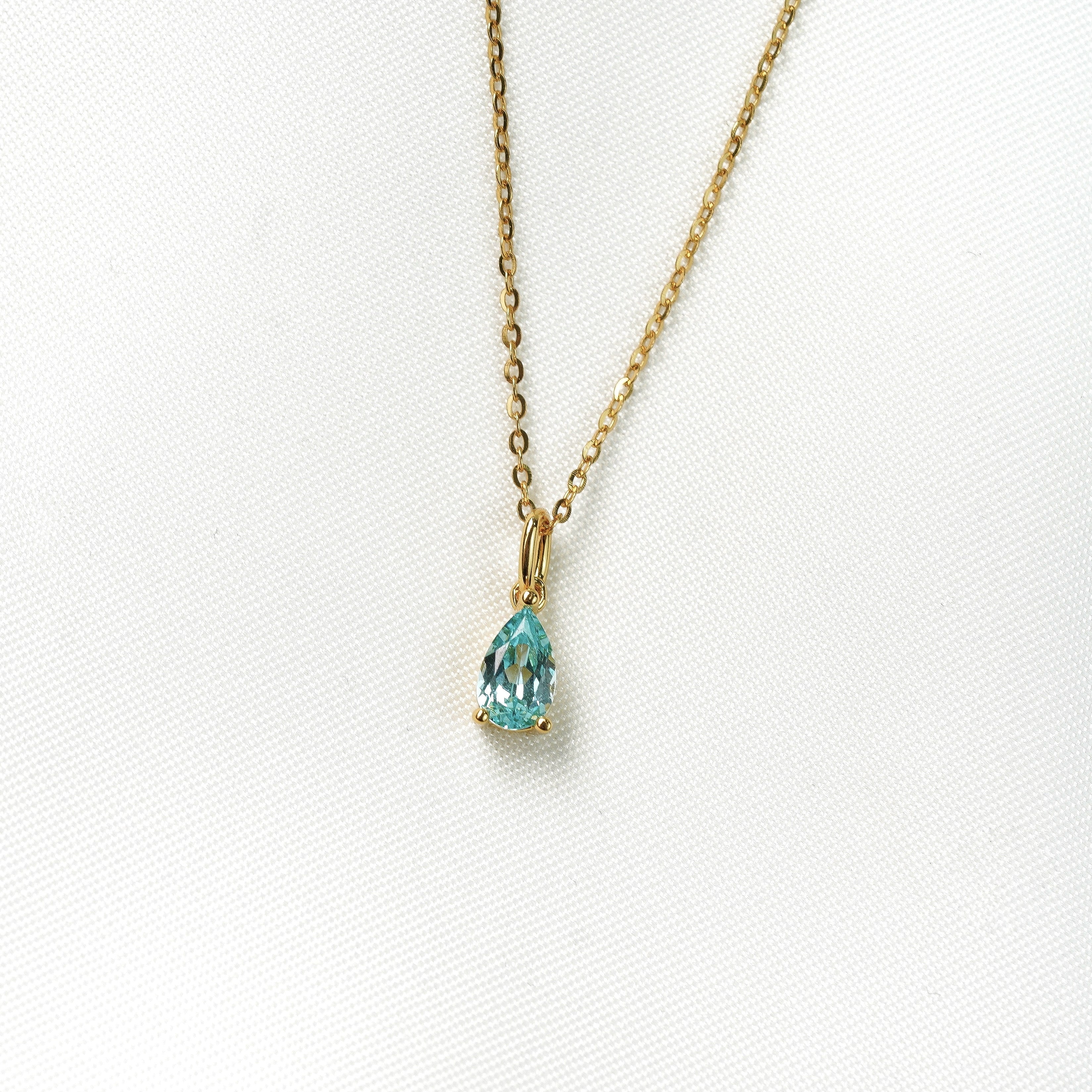 Thia Pear Necklace (Paraiba)