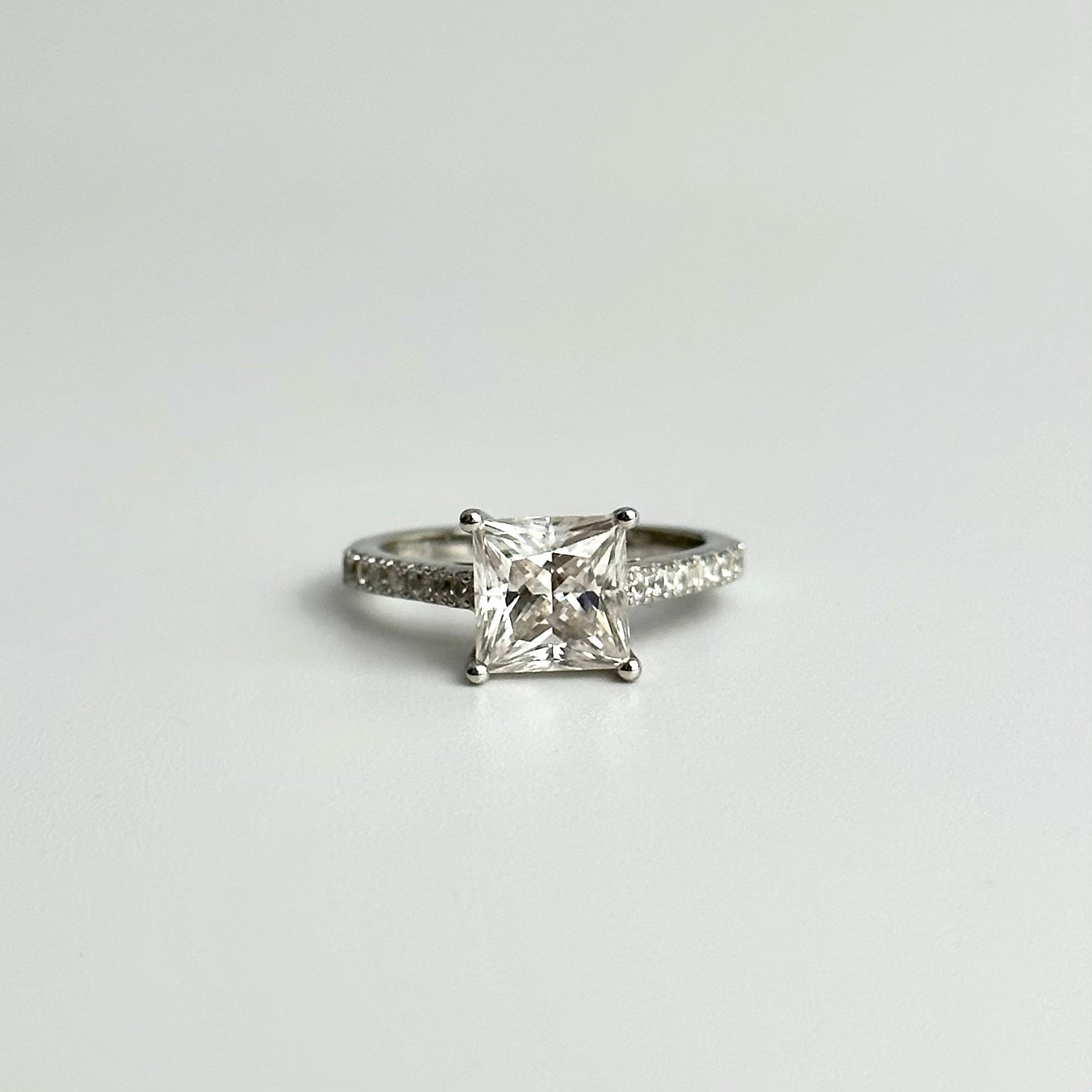 Princess Pavé Setting Ring