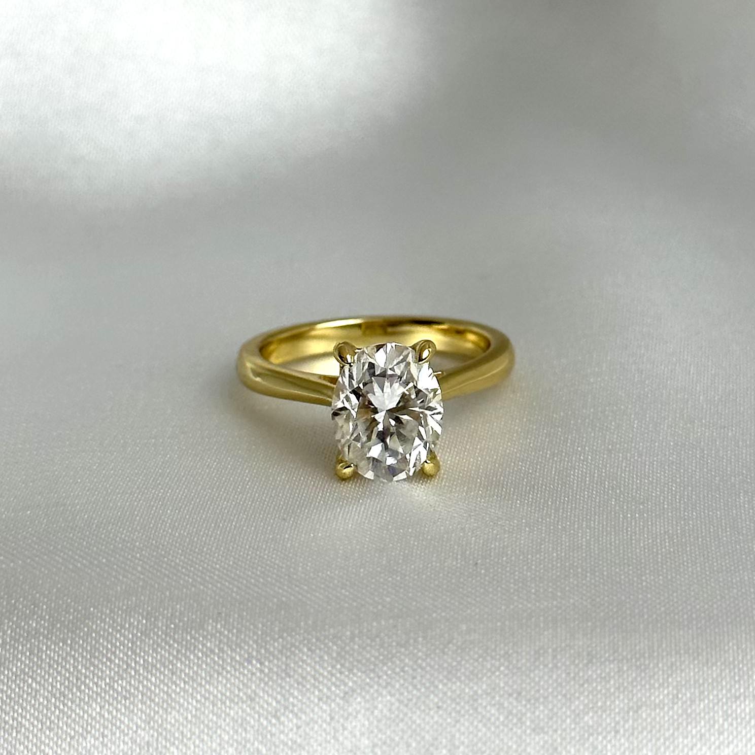 Oval Cut Solitaire Ring