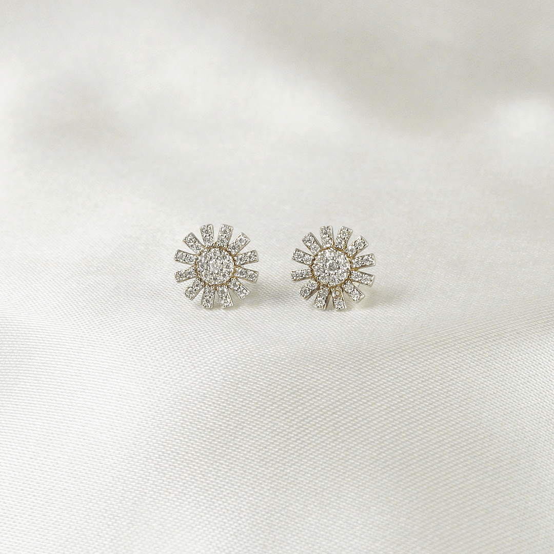 Iris Snowflake Earrings