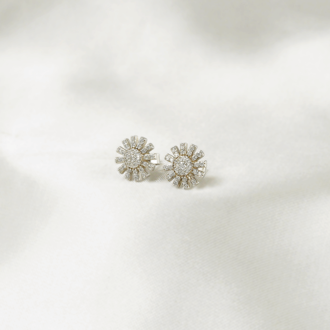 Iris Snowflake Earrings