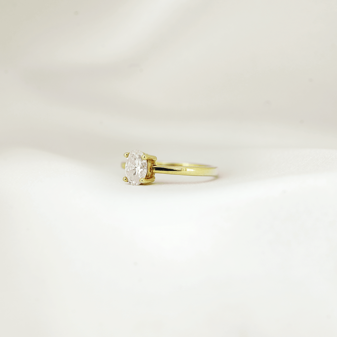 Oval Cut Solitaire Ring