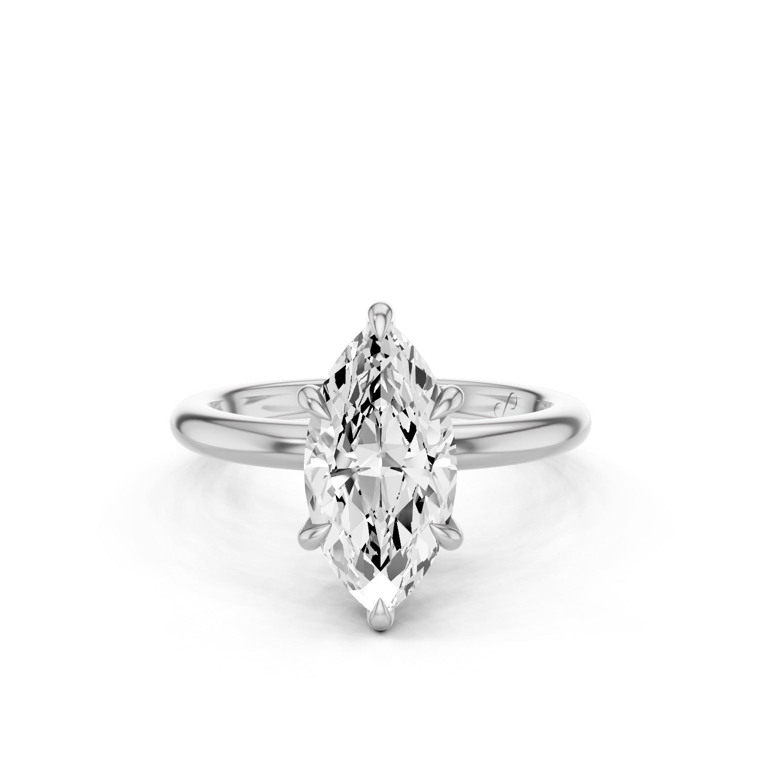 Hidden Halo Solitaire (Moissanite)
