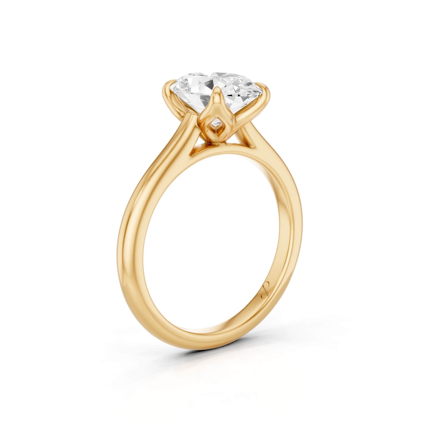Petal Cathedral Solitaire (Moissanite)