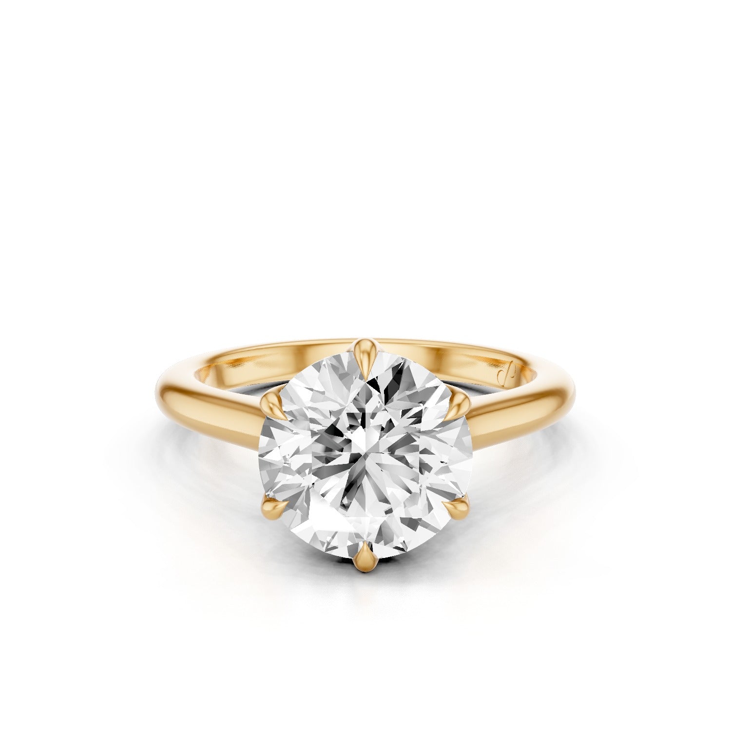 Petal Cathedral Solitaire (Moissanite)