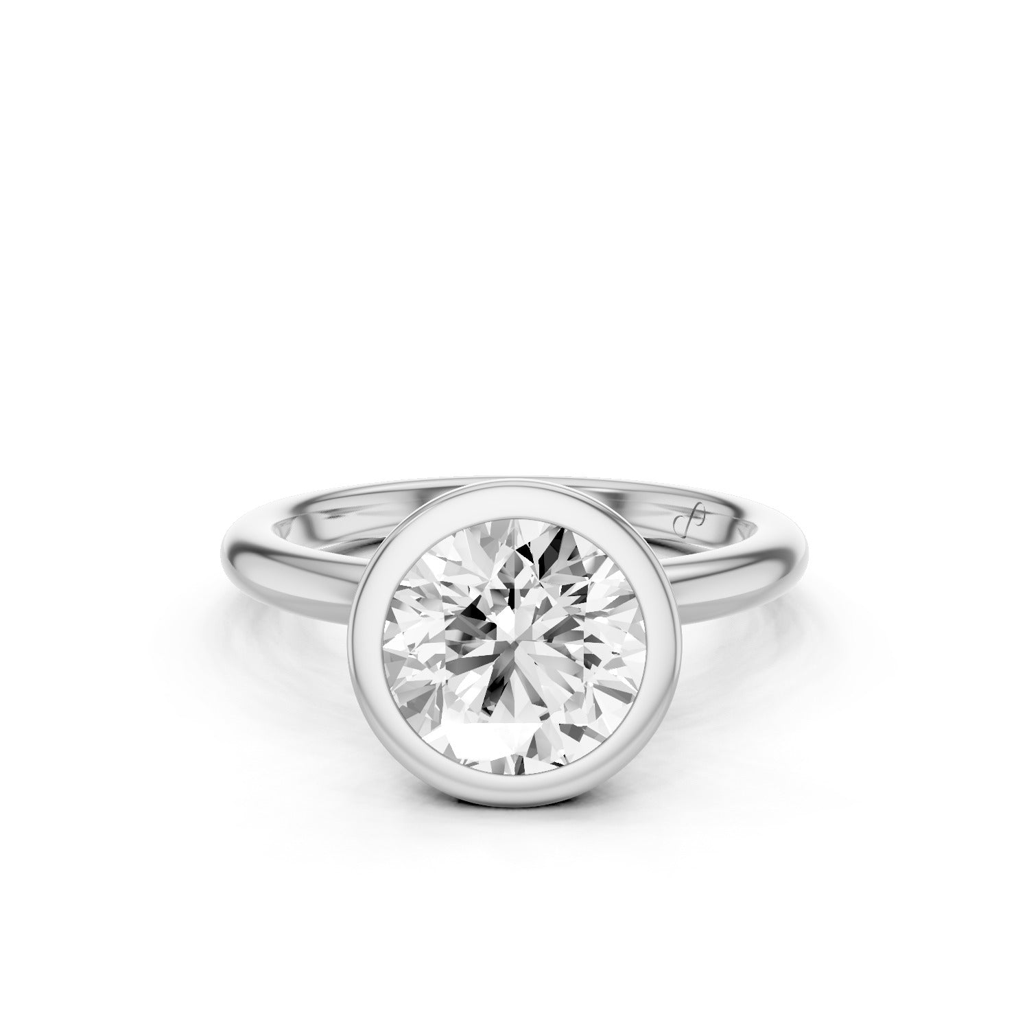 Bezel Solitaire (Moissanite)