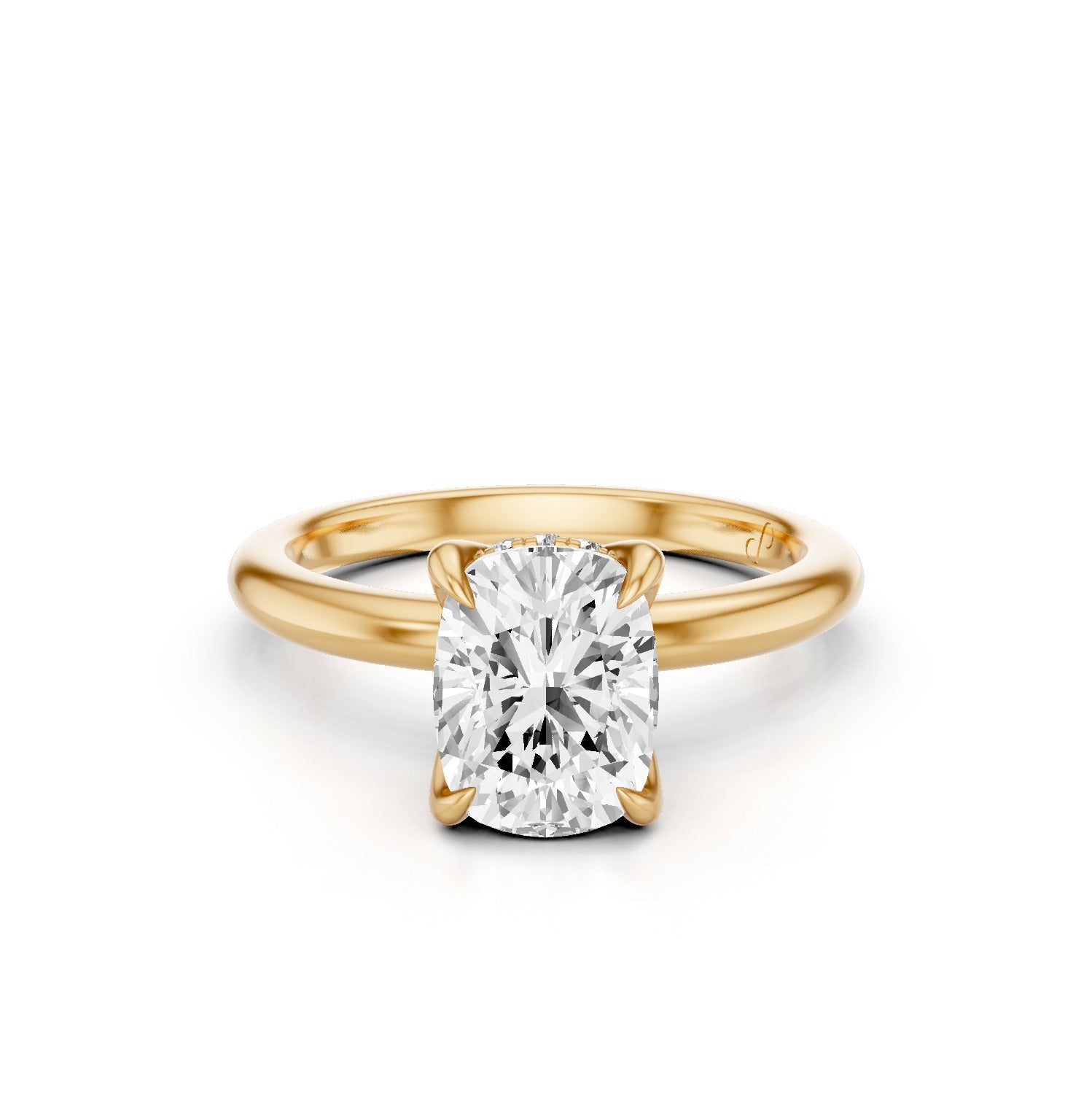 Hidden Halo Petal Solitaire (Diamond)