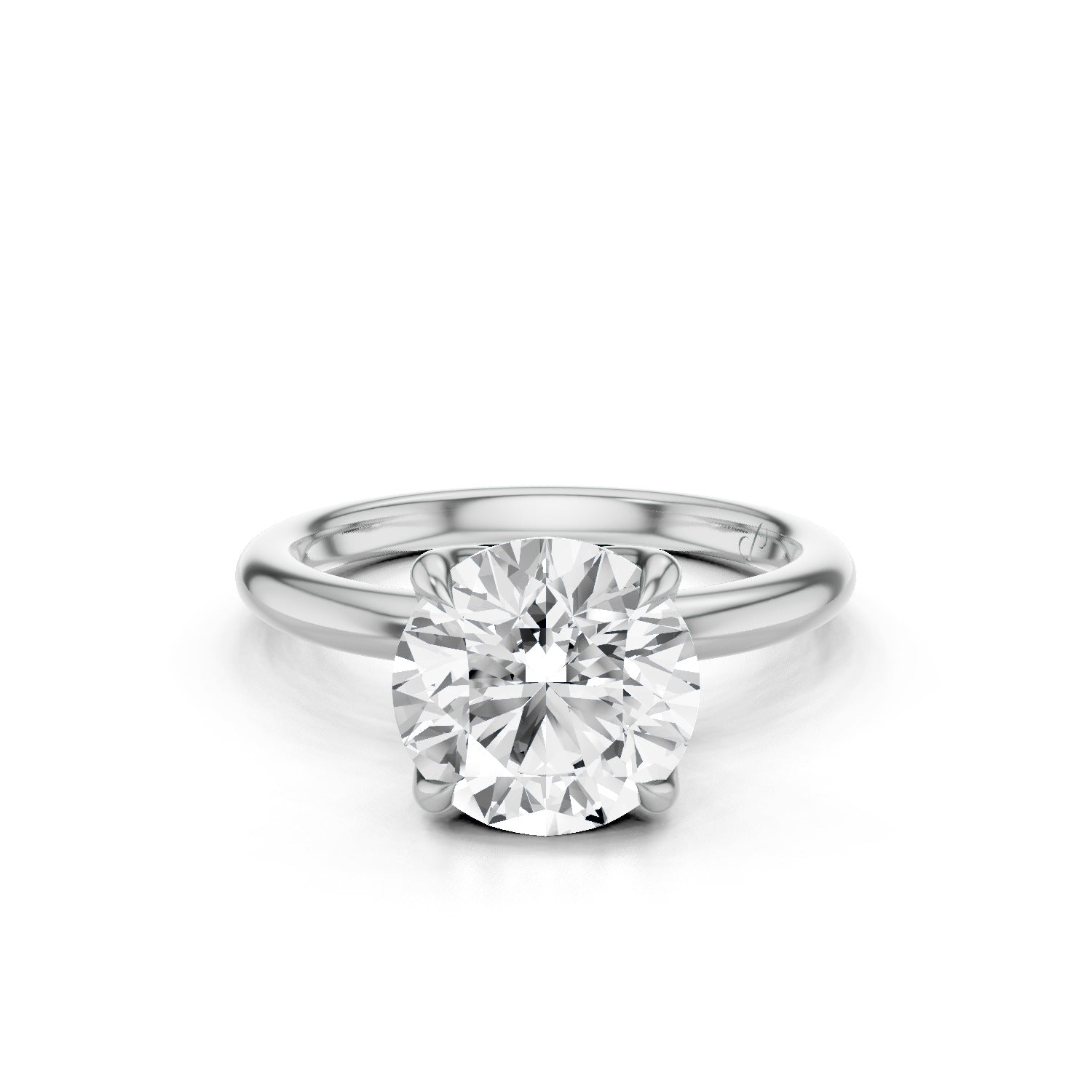 Hidden Halo Petal Solitaire (Moissanite)