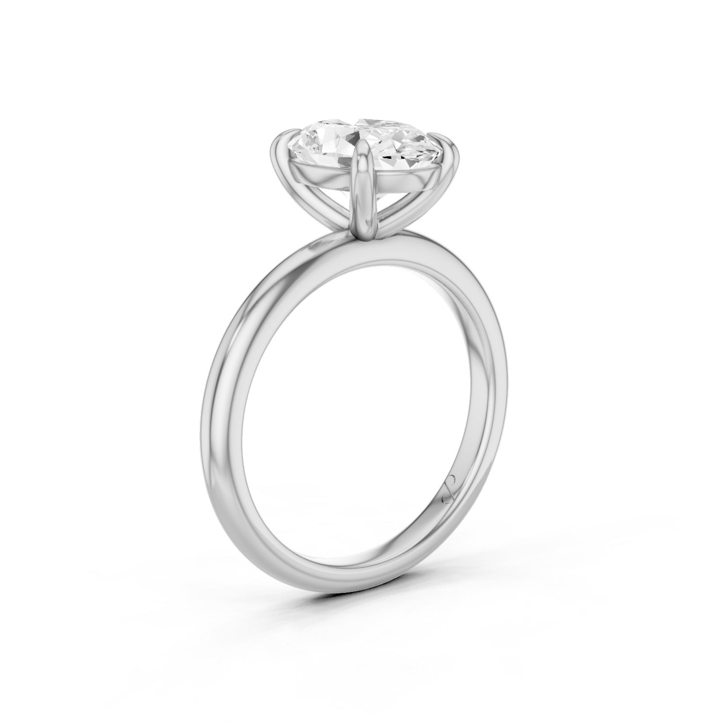 Classic Solitaire (Diamond) - 18k White Gold Extra