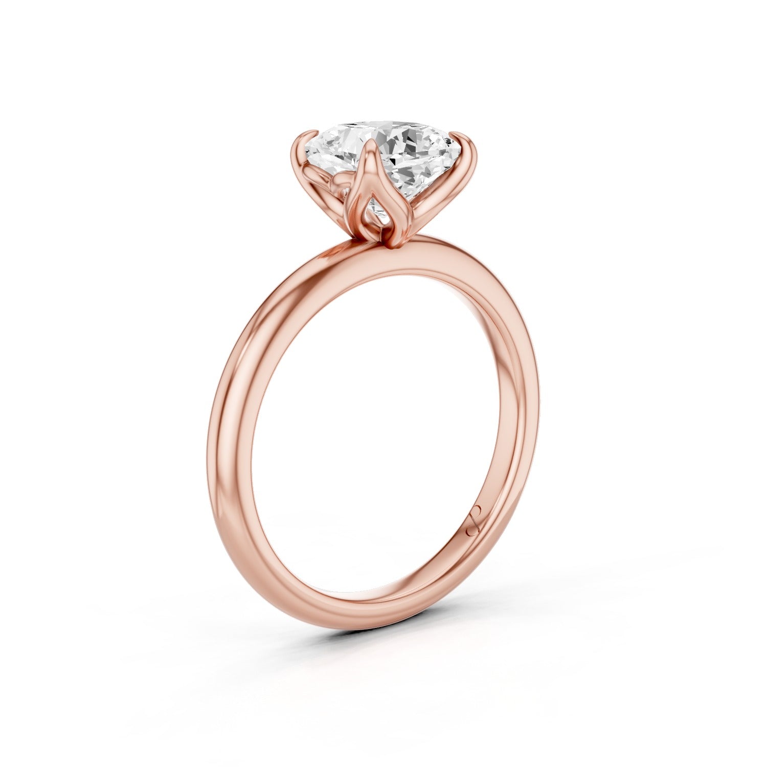 Petal Solitaire (Moissanite) | 10k Rose Gold