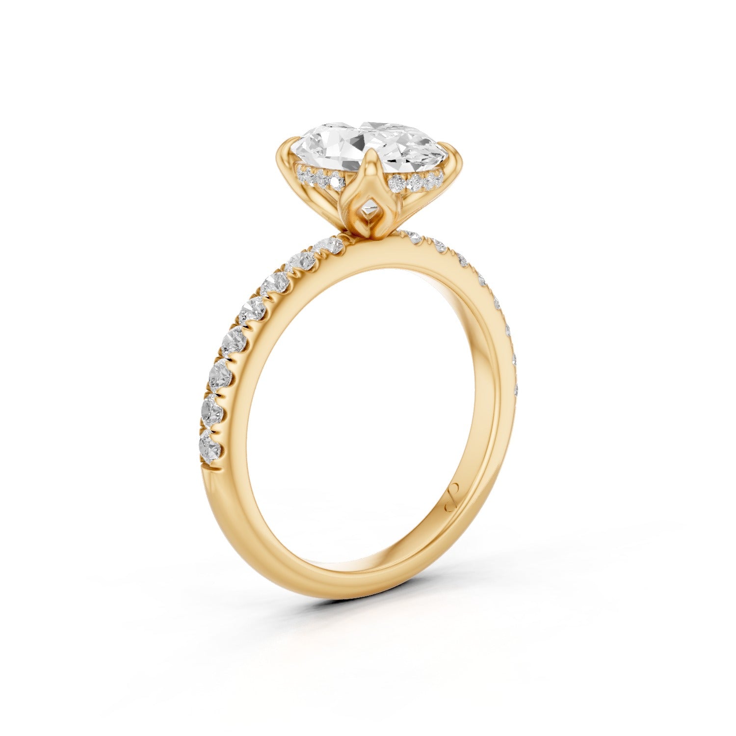 Hidden Halo Petal Pavé (Diamond)
