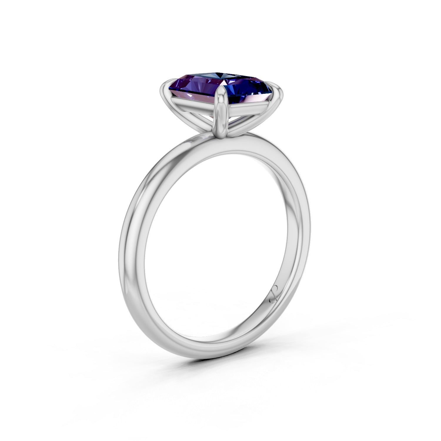 Classic Solitaire (Sapphire) | 10k White Gold