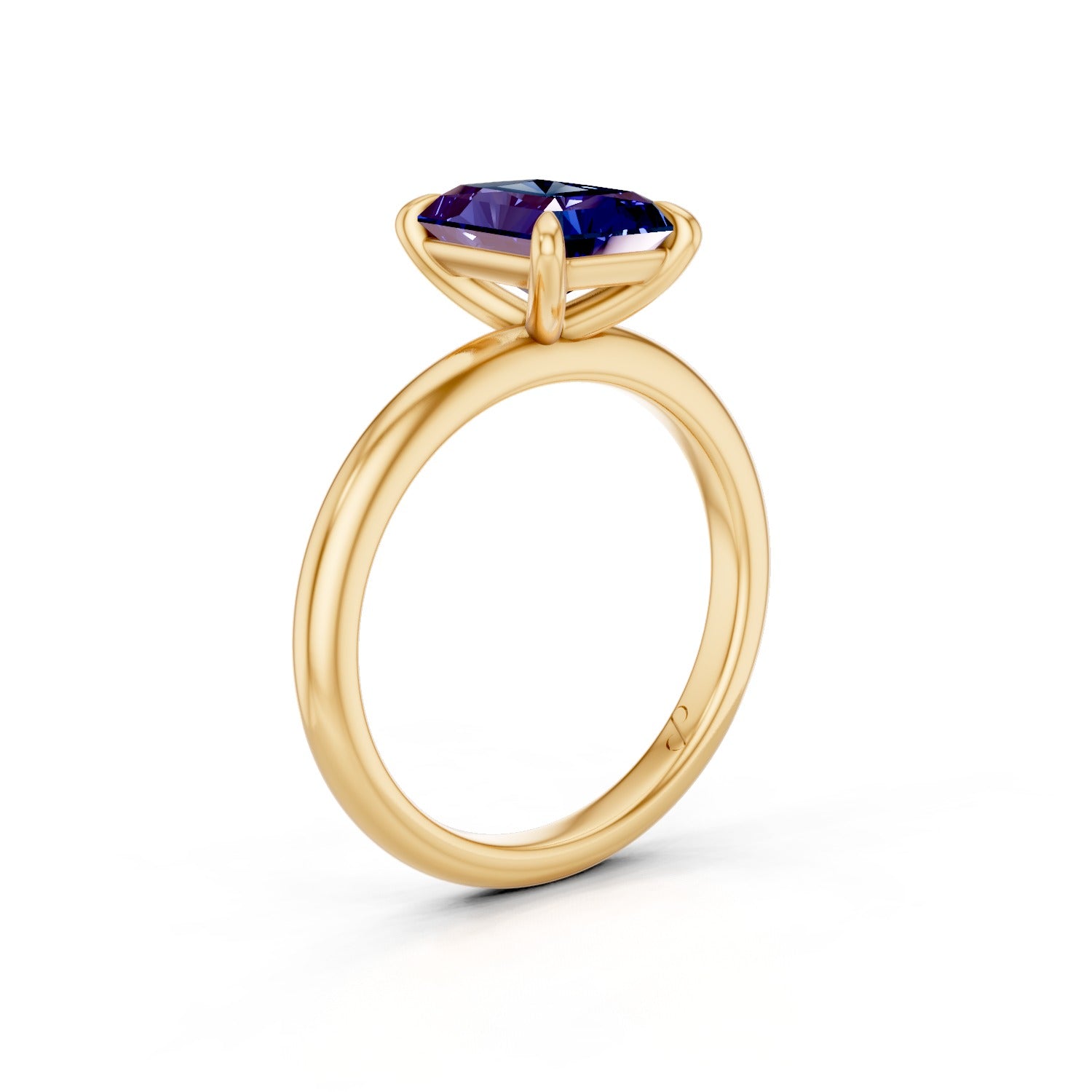 Classic Solitaire (Sapphire) | 14k Yellow Gold