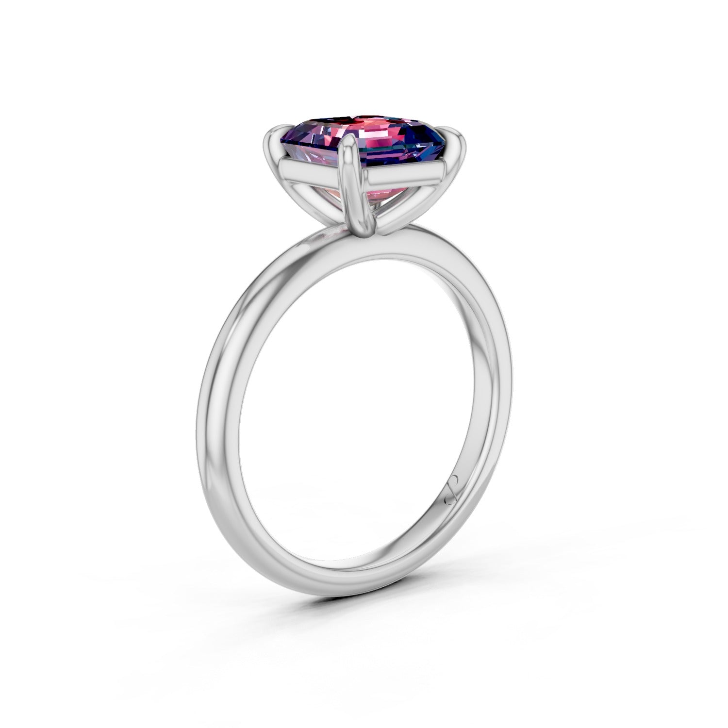 Classic Solitaire (Alexandrite) | 18k White Gold