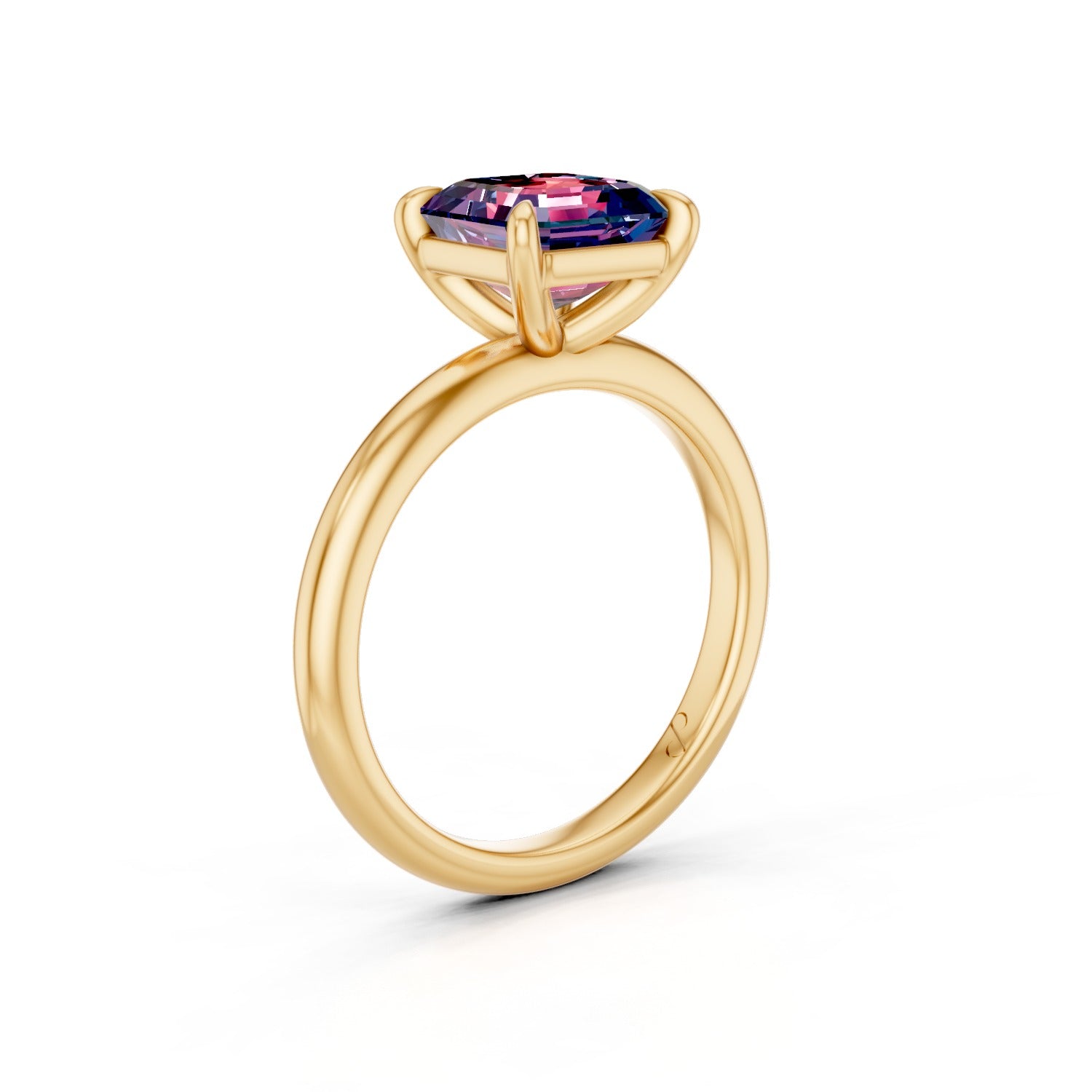 Classic Solitaire (Alexandrite) | 14k Yellow Gold