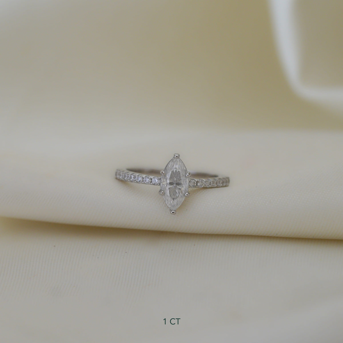 Marquise Classic Pavé Ring