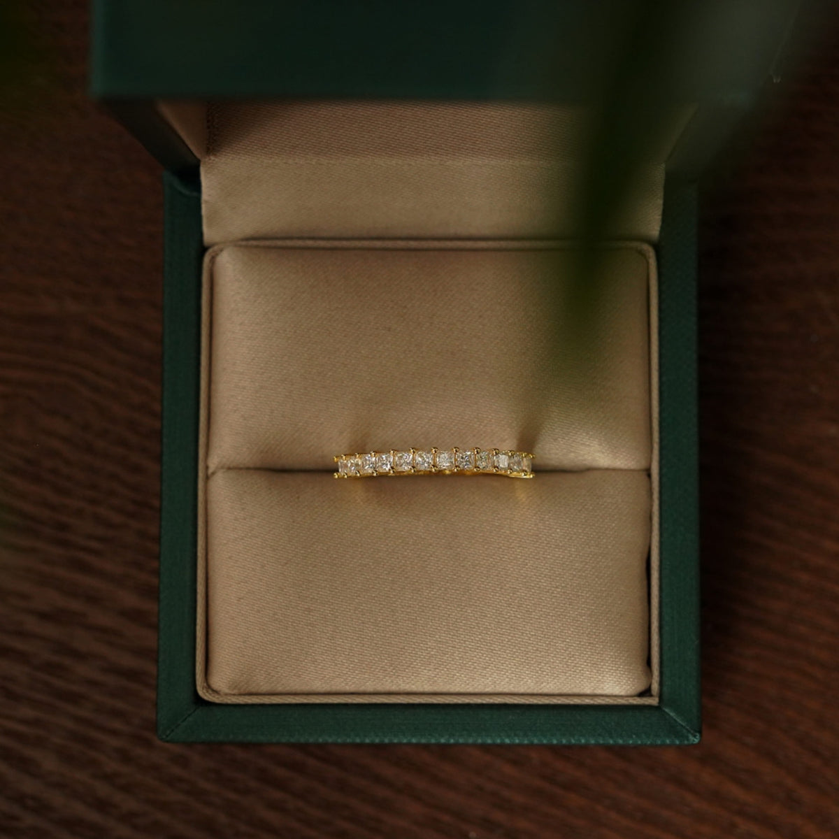 Soleil Princess Half Eternity Ring