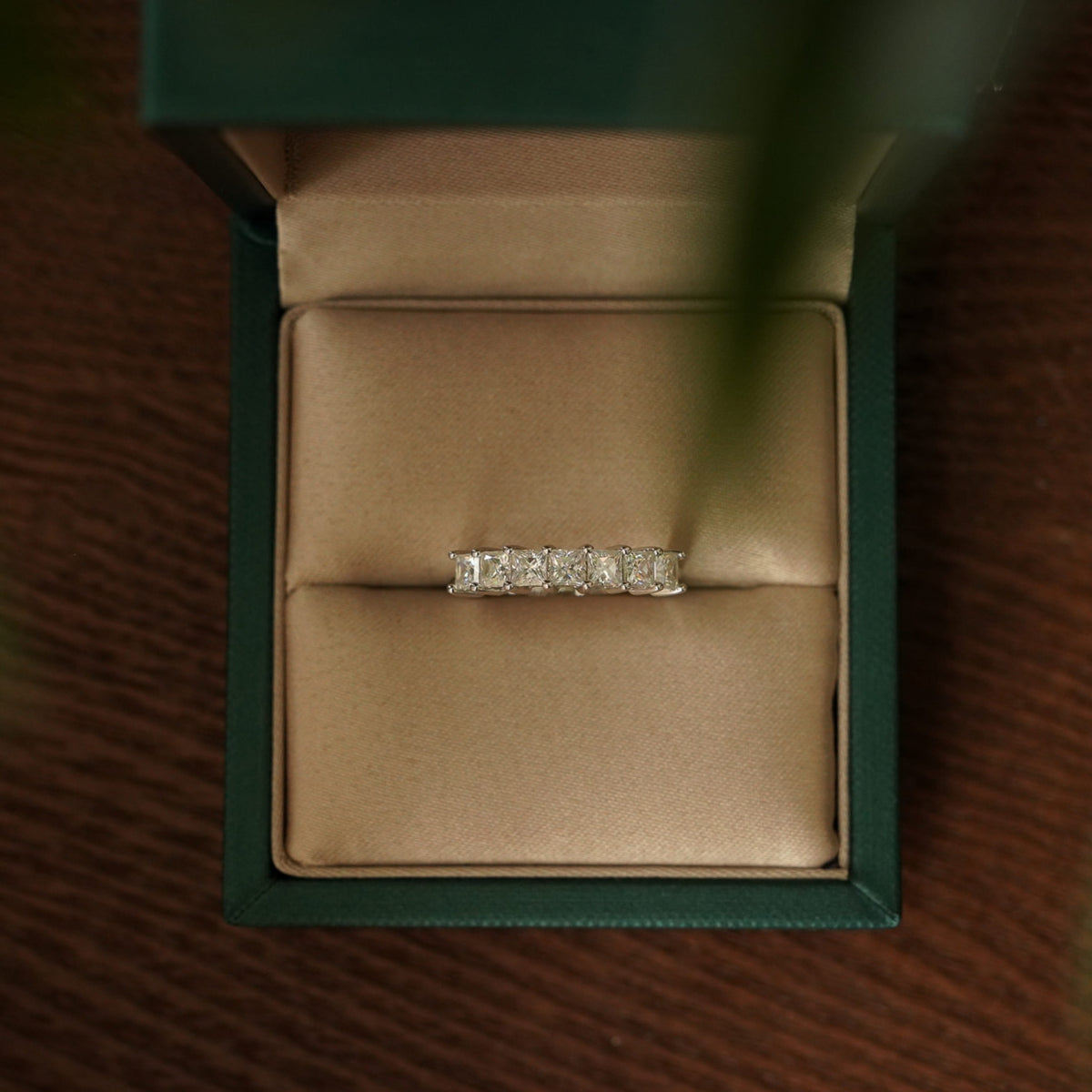 Soleil Princess Half Eternity Ring