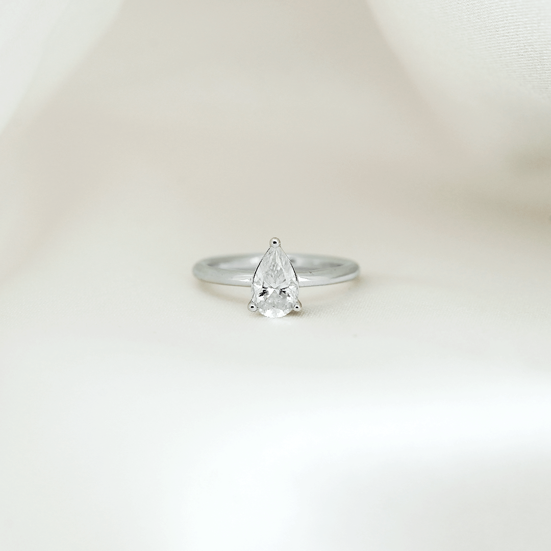 Talia Pear Solitaire Ring
