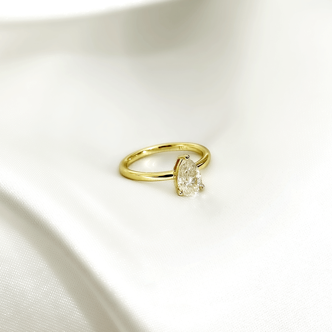 Talia Pear Solitaire Ring