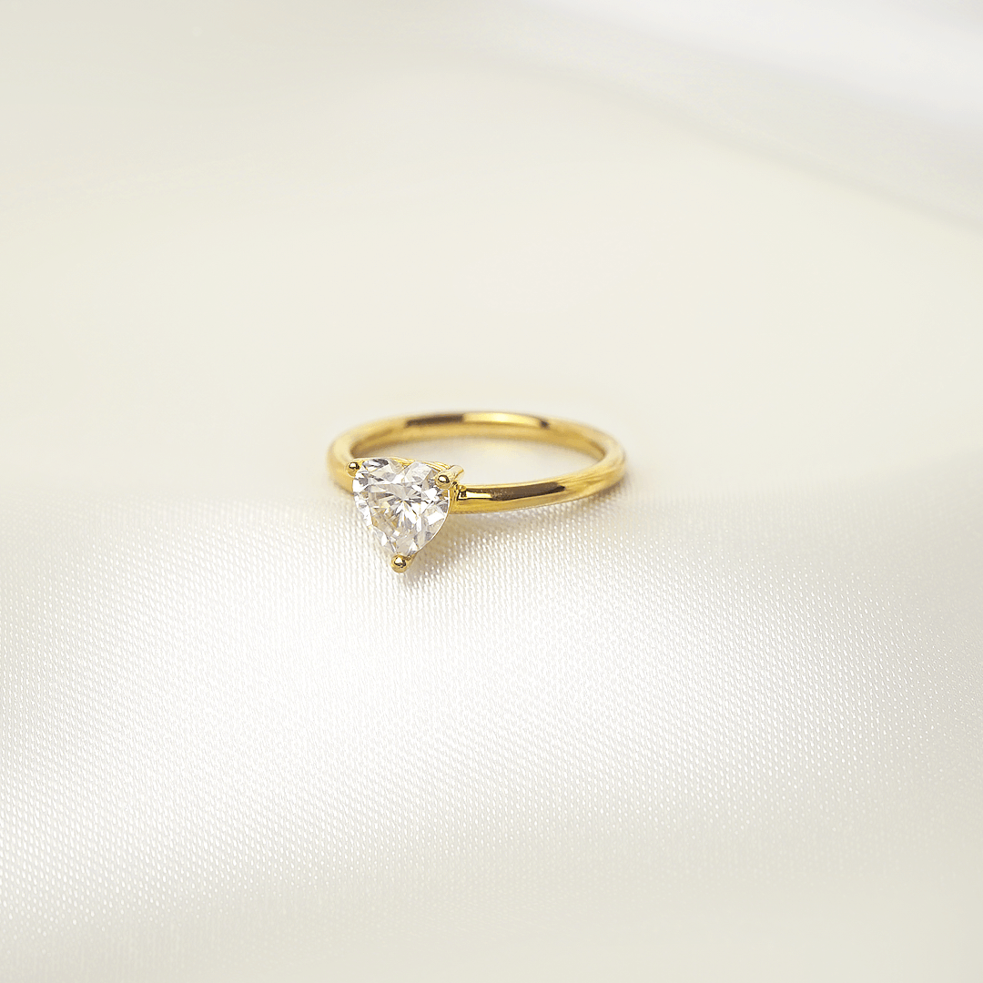Valentina Heart Solitaire Ring