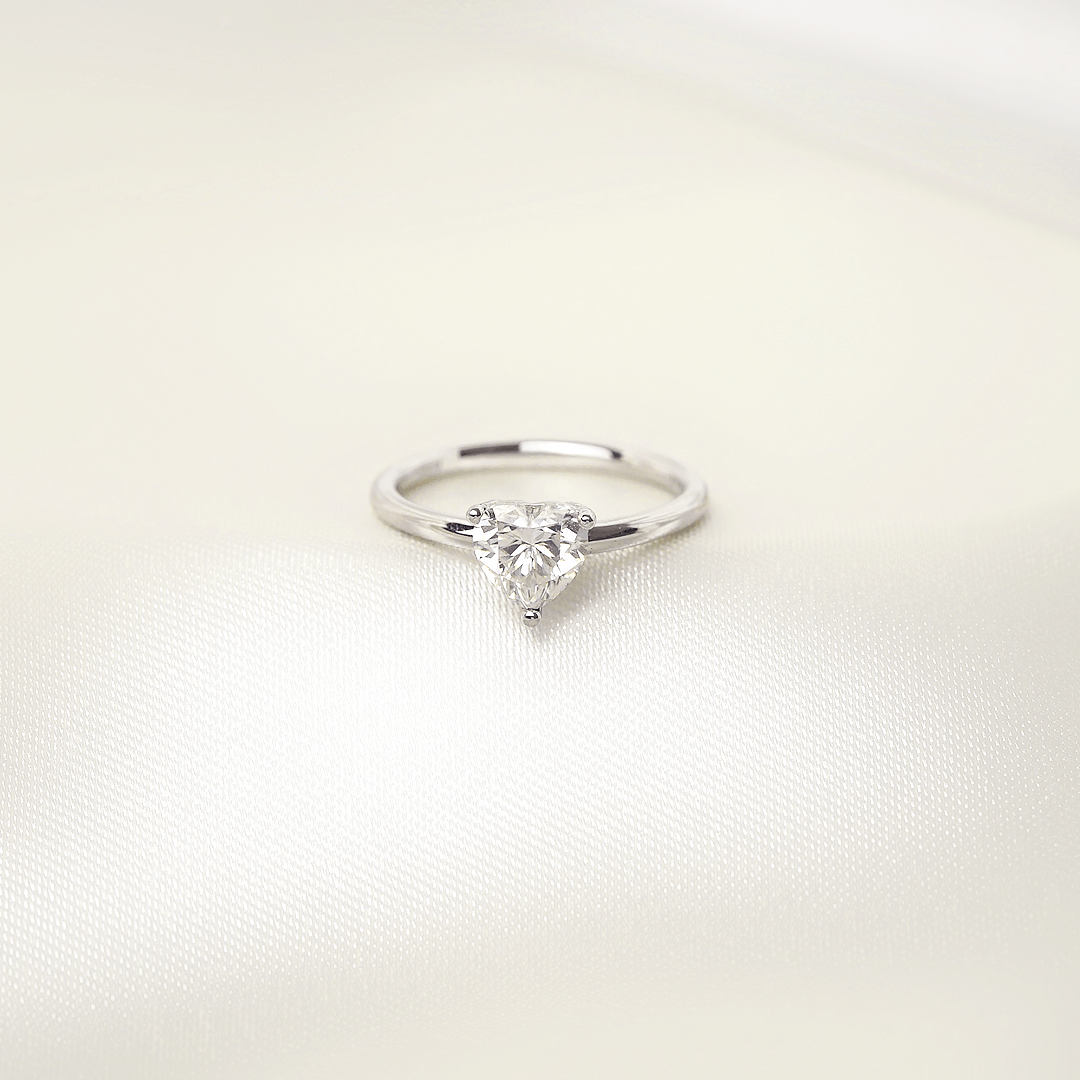 Valentina Heart Solitaire Ring