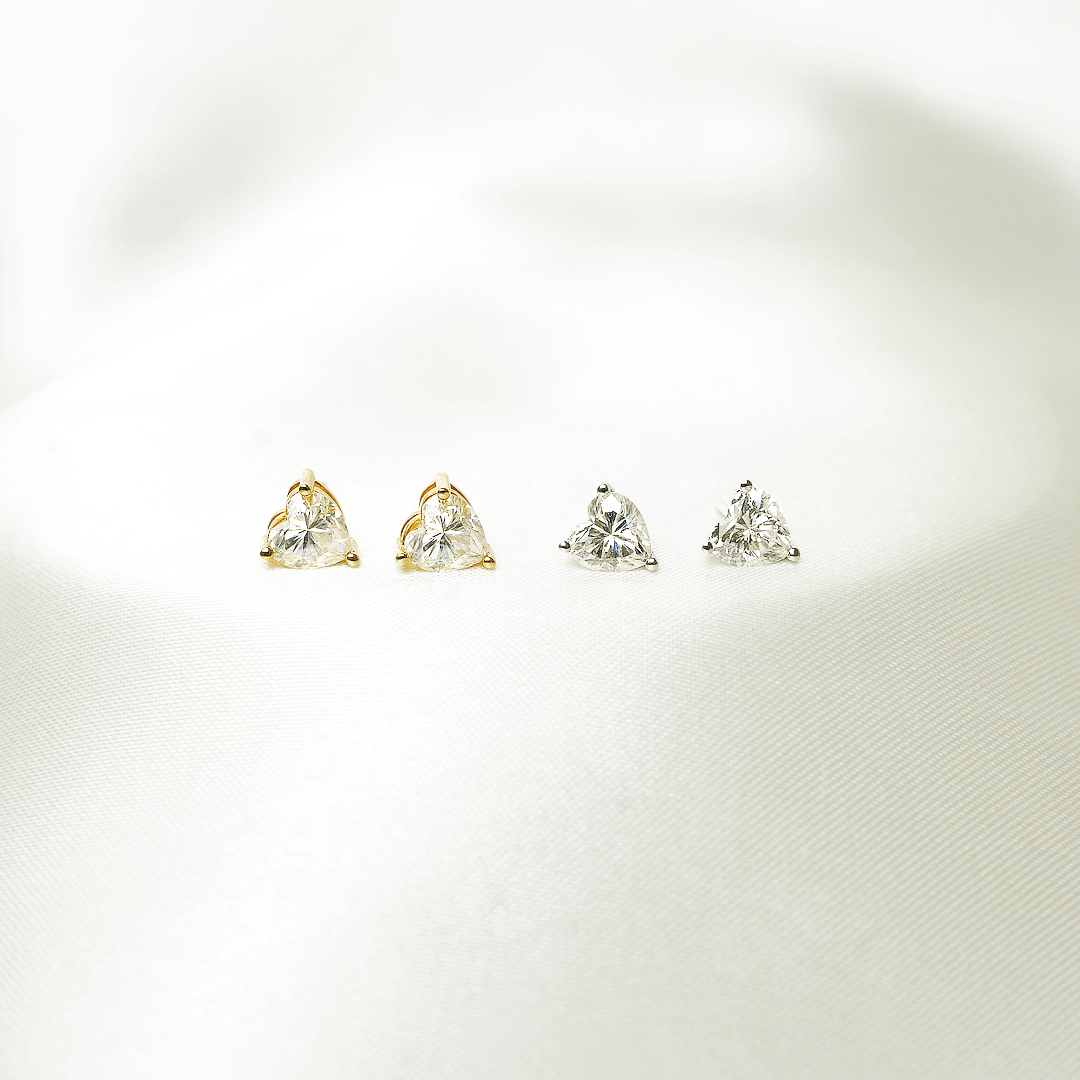Valentina Heart Stud Earrings